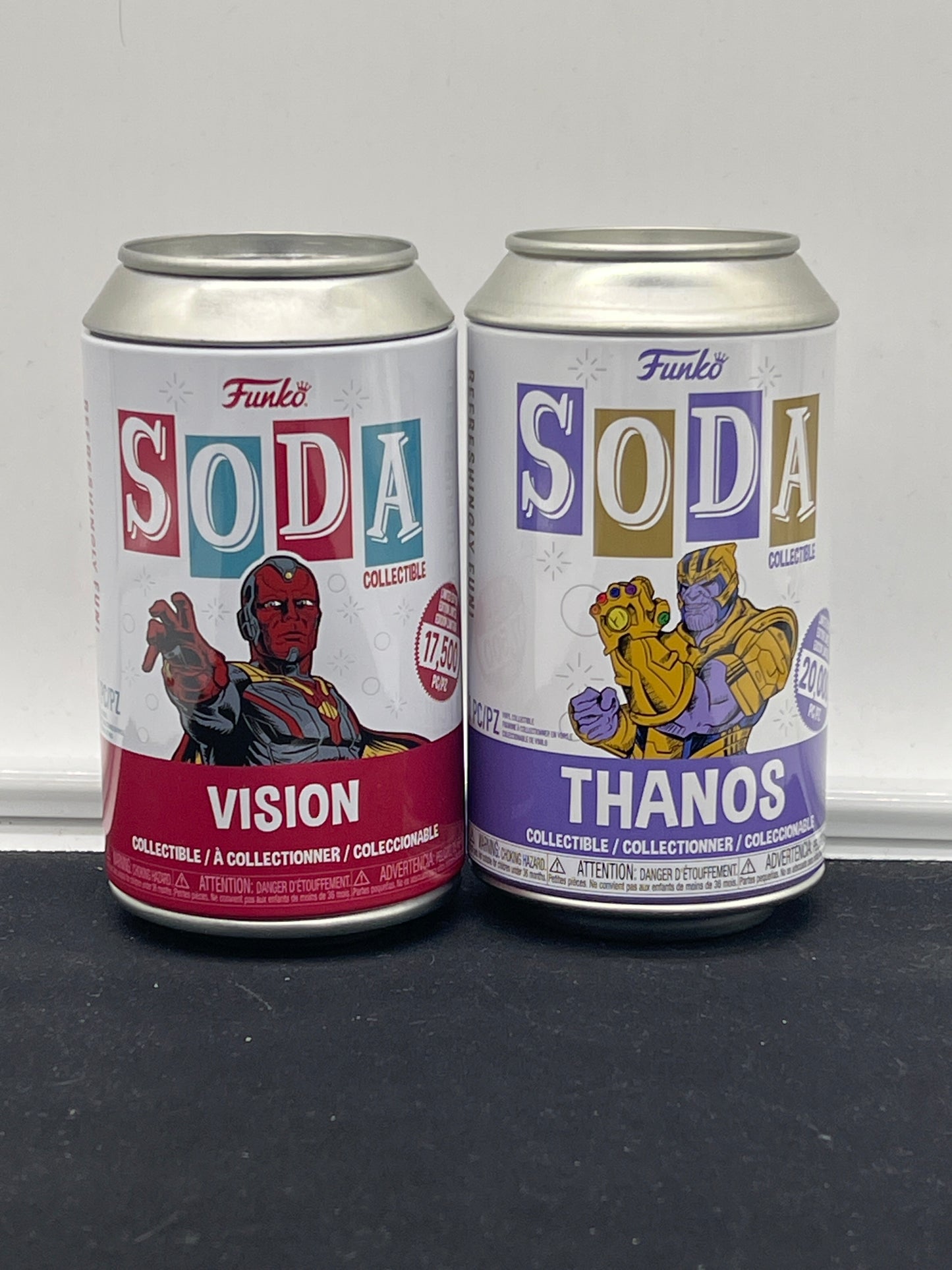 Auction Lot 69: Funko Soda Figures Lot of 2 Vision Thanos