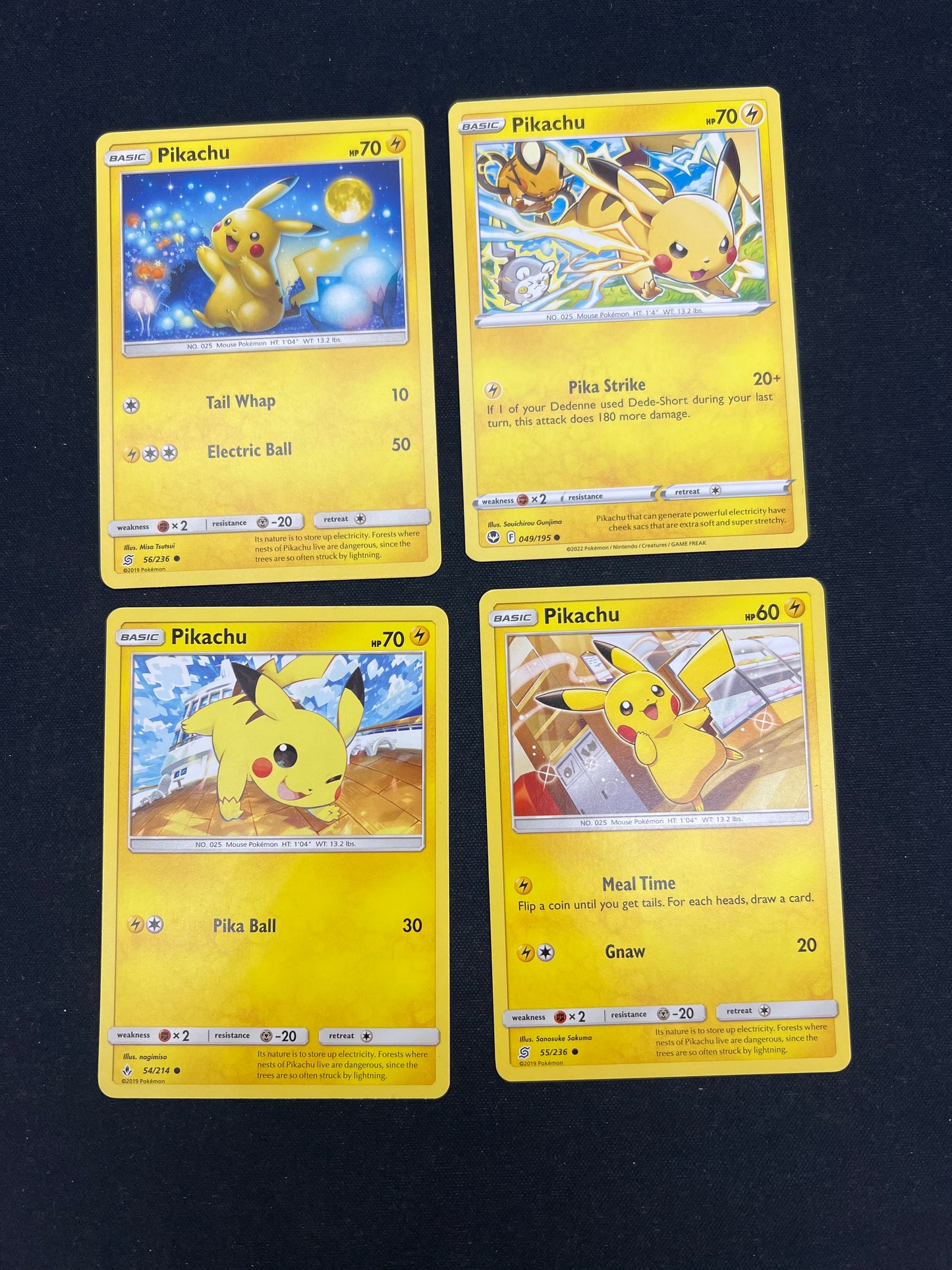 Auction Lot 332: Pokemon Cards Pikachu Card Lot Conditions Vary