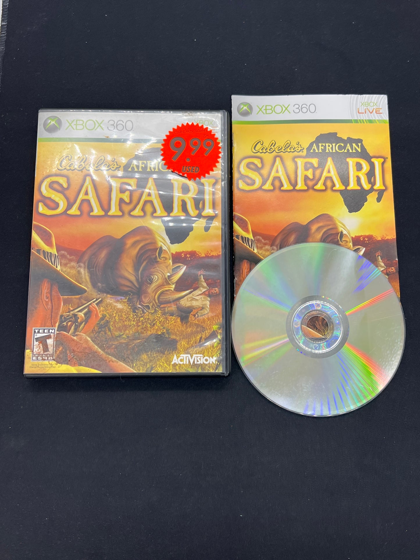 Auction Lot 31: XBOX 360 Video Game Cabela's African Safari CIB