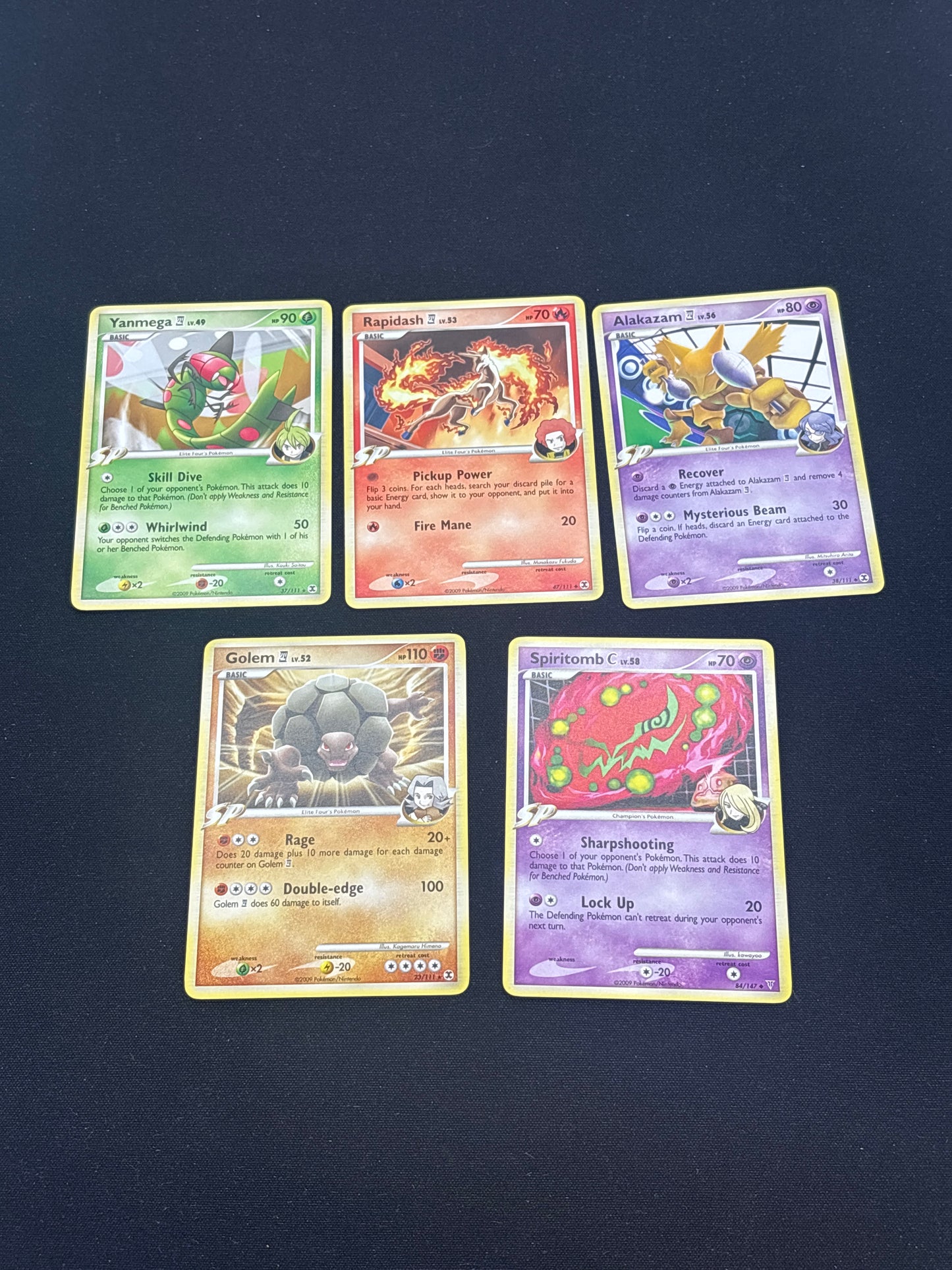 Auction Lot 266: Pokemon Cards Assorted Lot of 5 Mid Era Non Holos Lot 2 Conditions Vary