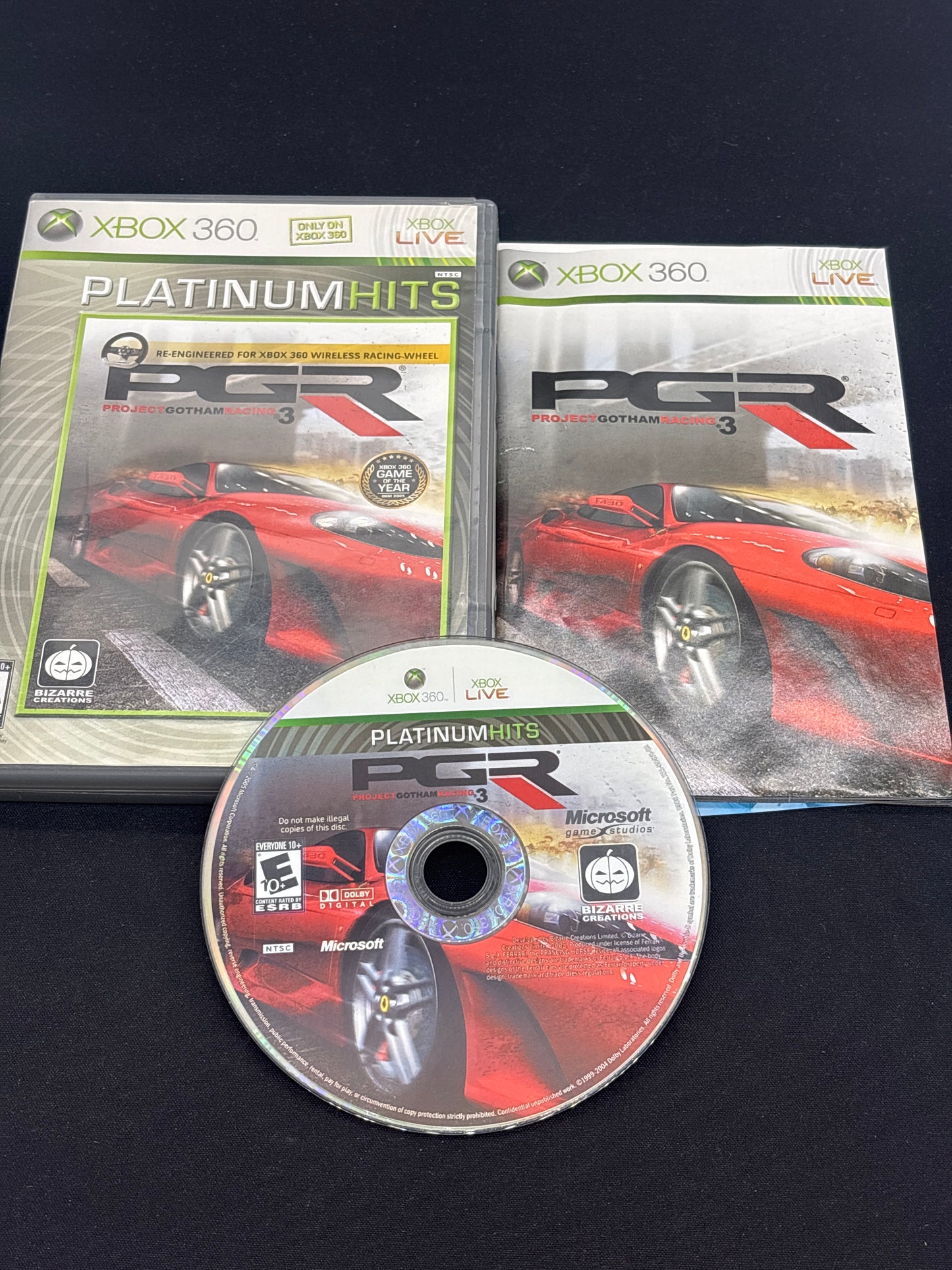 Auction Lot 124: XBOX 360 Video Game PGR 3 CIB