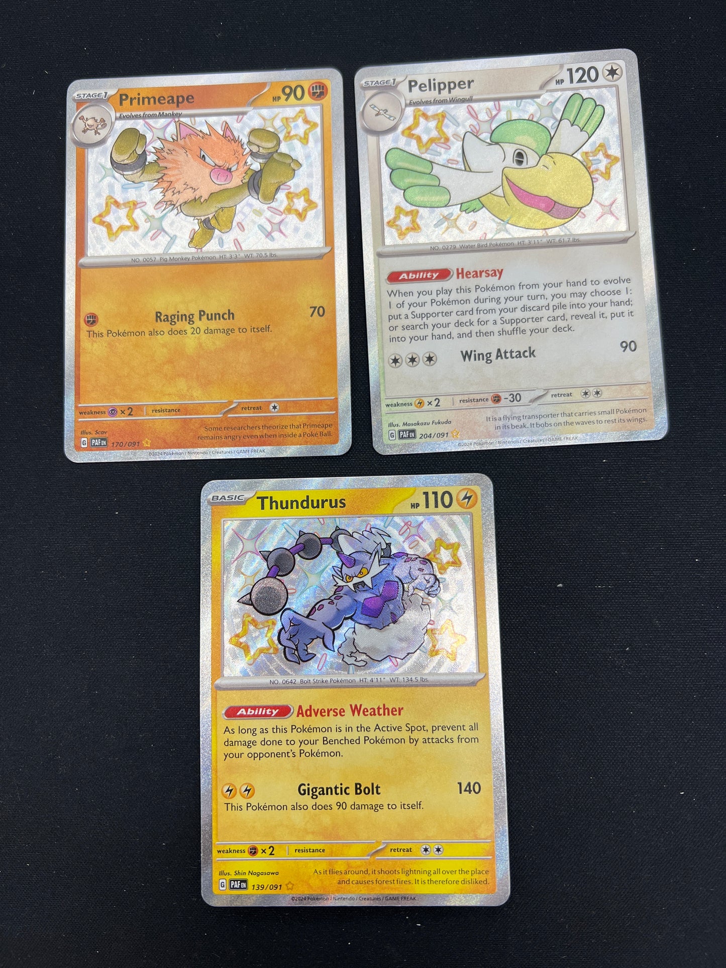 Auction Lot 270: Pokemon Cards Lot of 3 Baby Shiny Conditions Vary