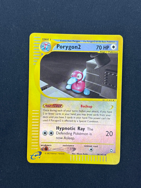 Auction Lot 347: Porygon 2 Pokemon Aquapolis Reverse Holo Rare Conditions Vary