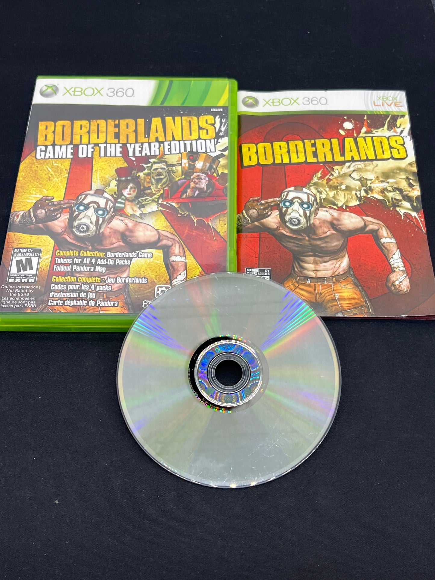 Auction Lot 170: XBOX 360 Video Game Borderlands CIB GOTY Edition