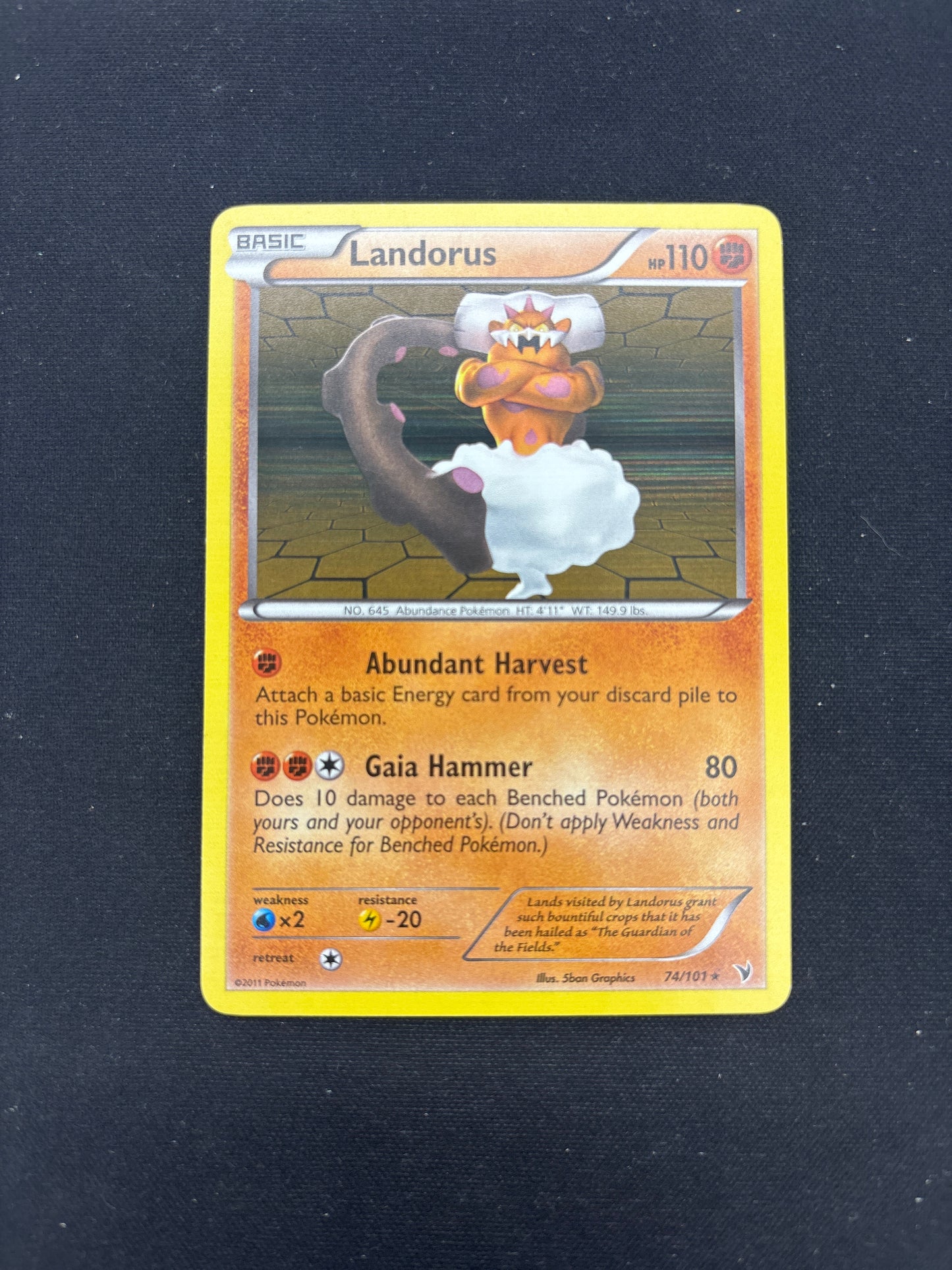 Auction Lot 239: Pokemon Card Landorus Holo Card Conditions Vary