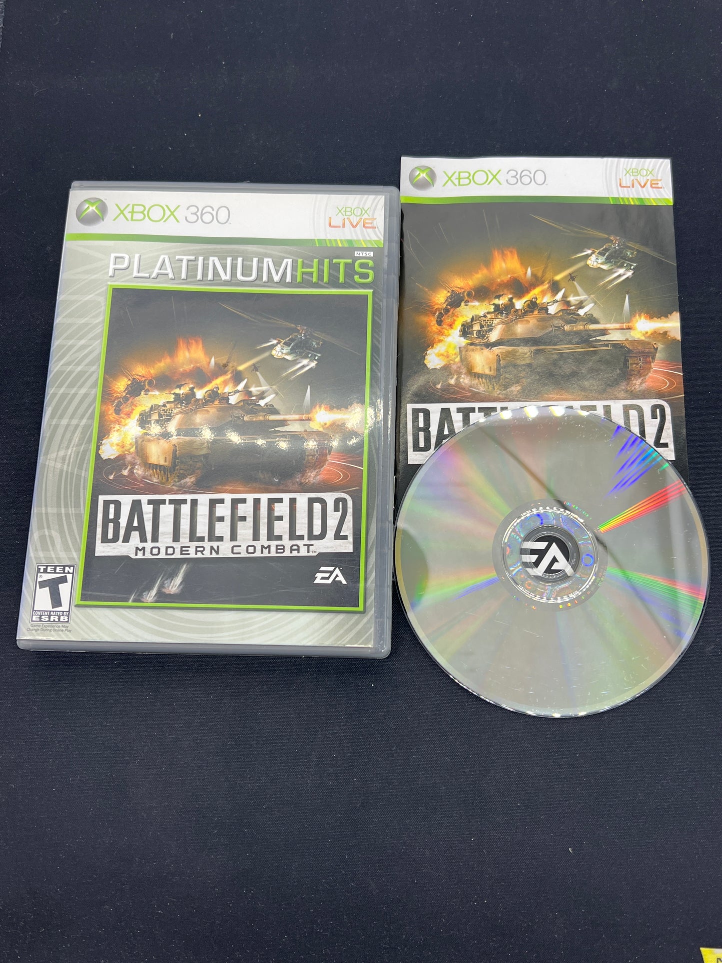 Auction Lot 210: XBOX 360 Video Game Lot of 3 Battlefield 2 4 CIB 3 All Discs