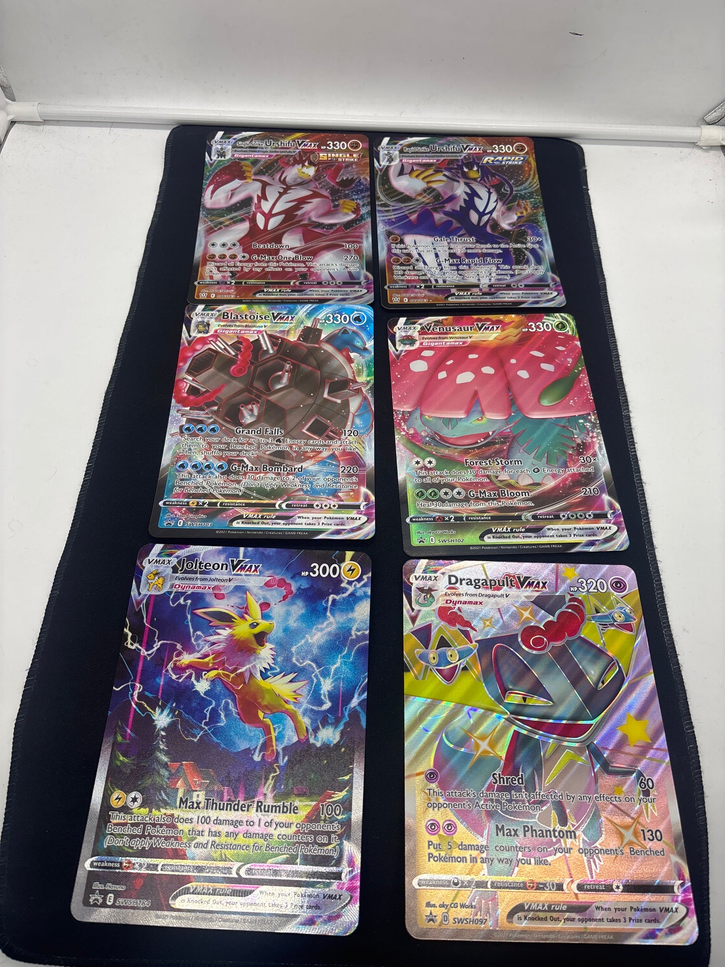 Auction Lot 187: Pokemon Cards Jumbo Lot of 6 Assorted VMAX Condition Vary