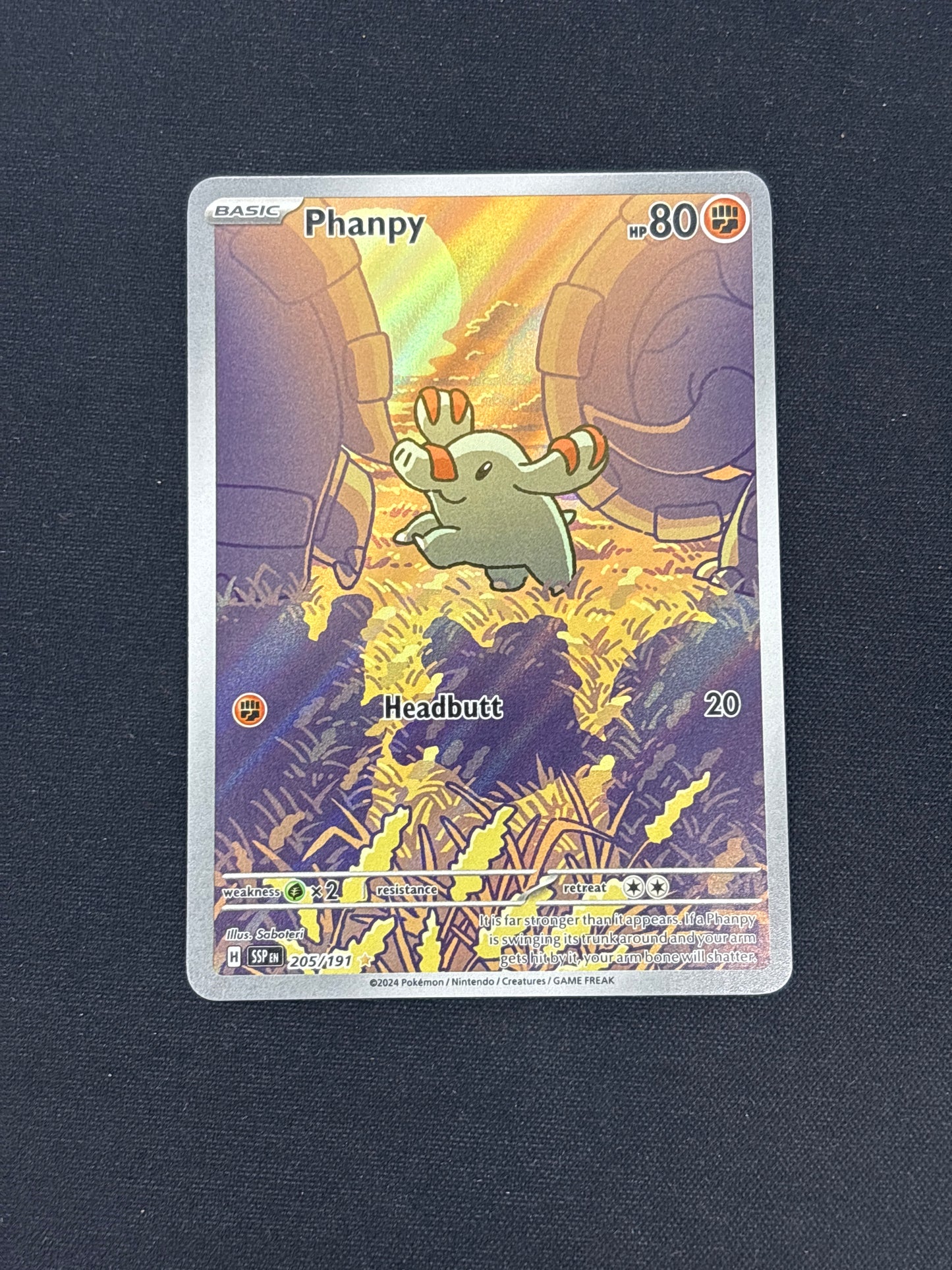 Auction Lot 176: Pokemon Phanphy Art Rare Card Conditions Vary