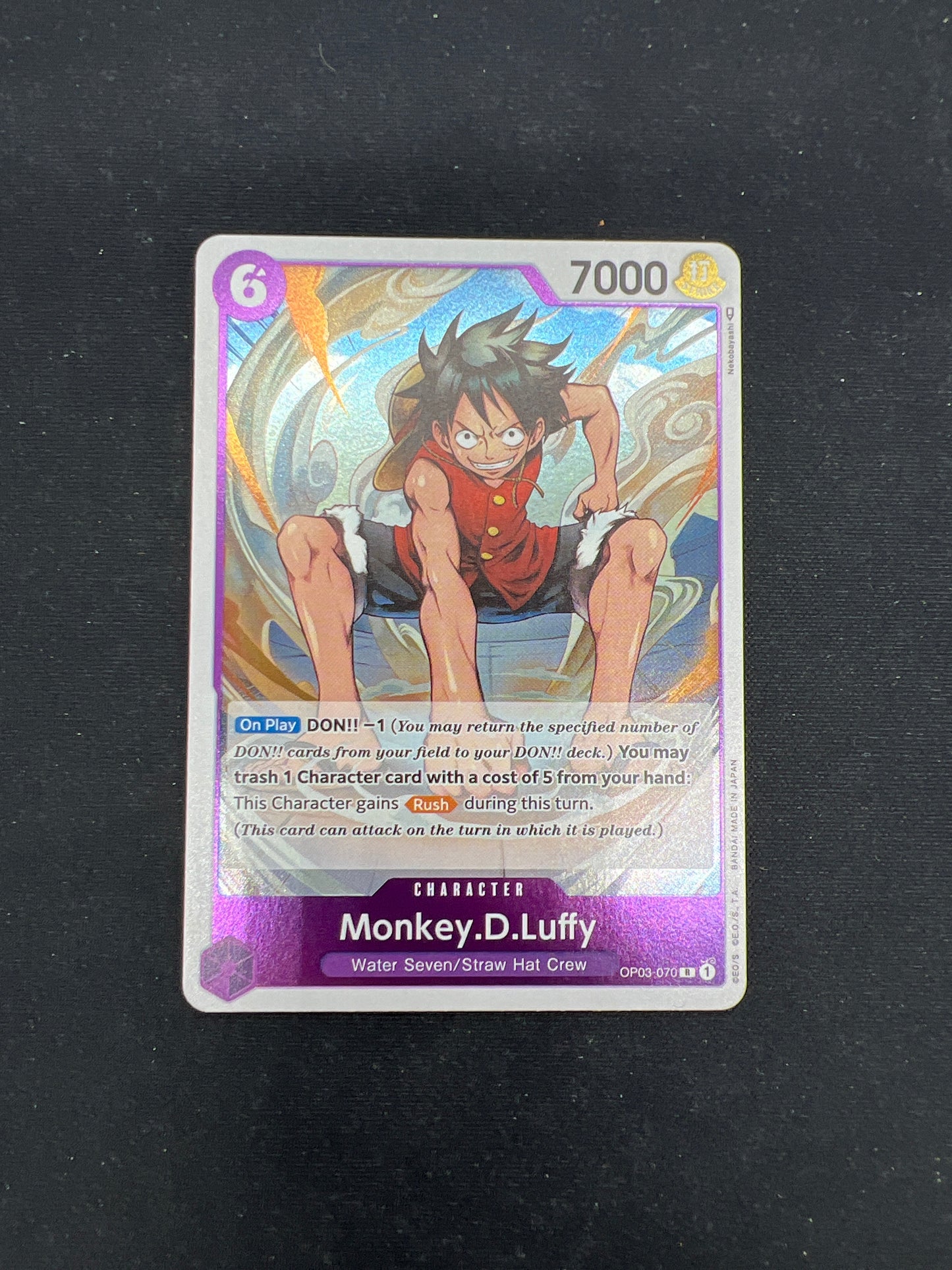 Auction Lot 285: One Pience Monkey D Luffy R OP-03 Conditions Vary