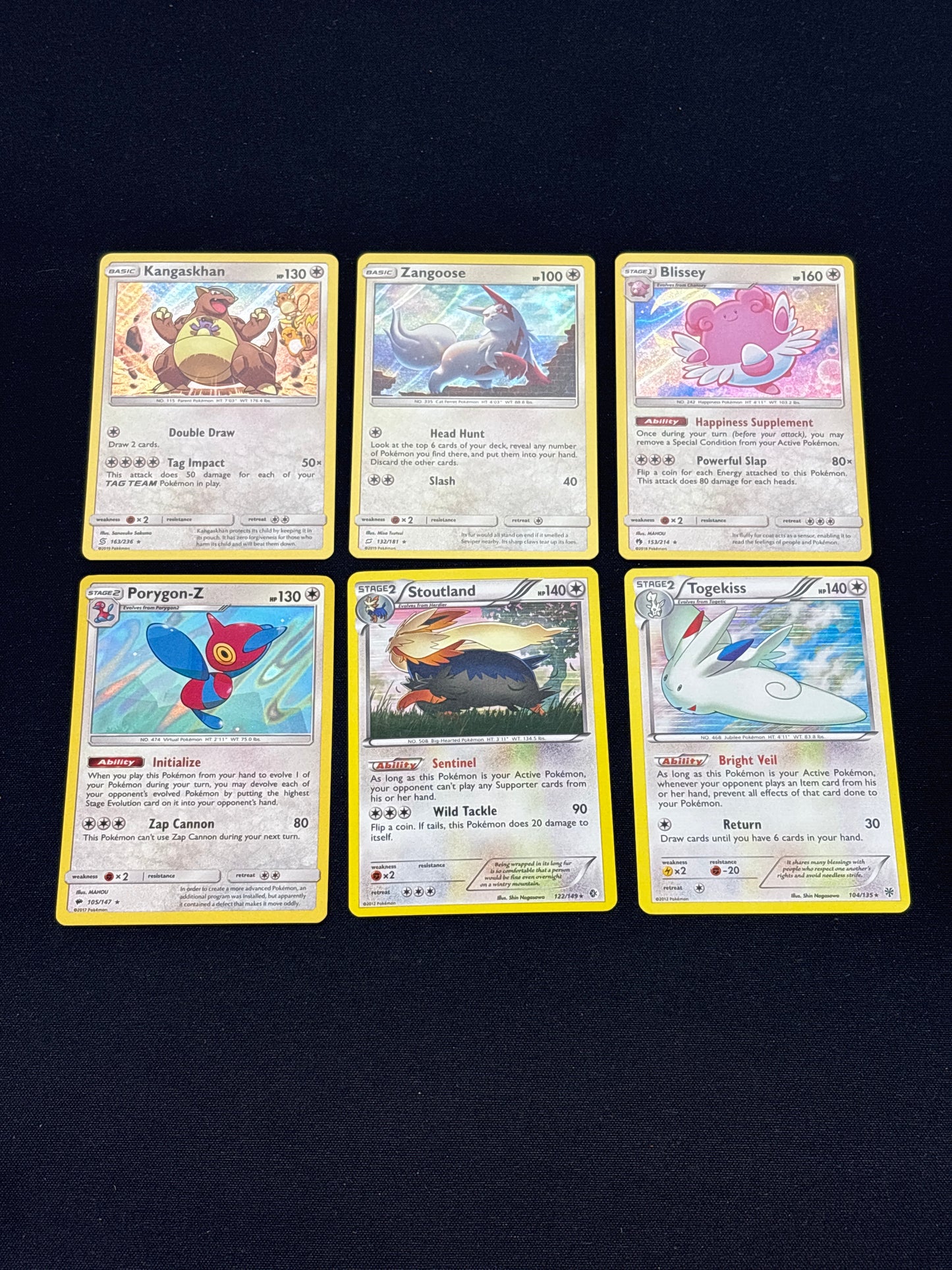 Auction Lot 266: Pokemon Cards Lot of 6 Assorted Normal Holo Rares Conditions Vary