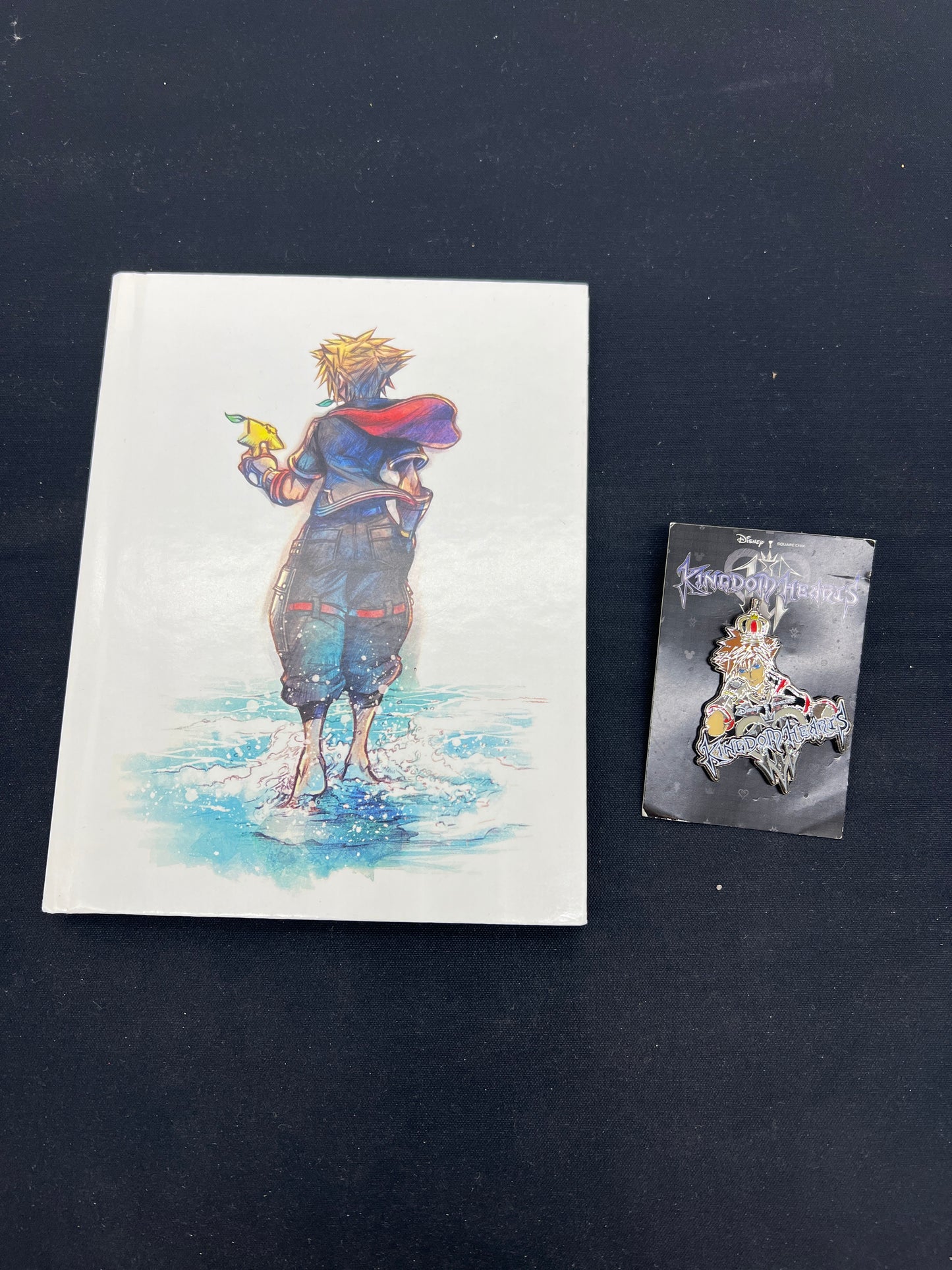 Auction Lot 21: Kingdom Hearts Themed Notebook and Pin Unused