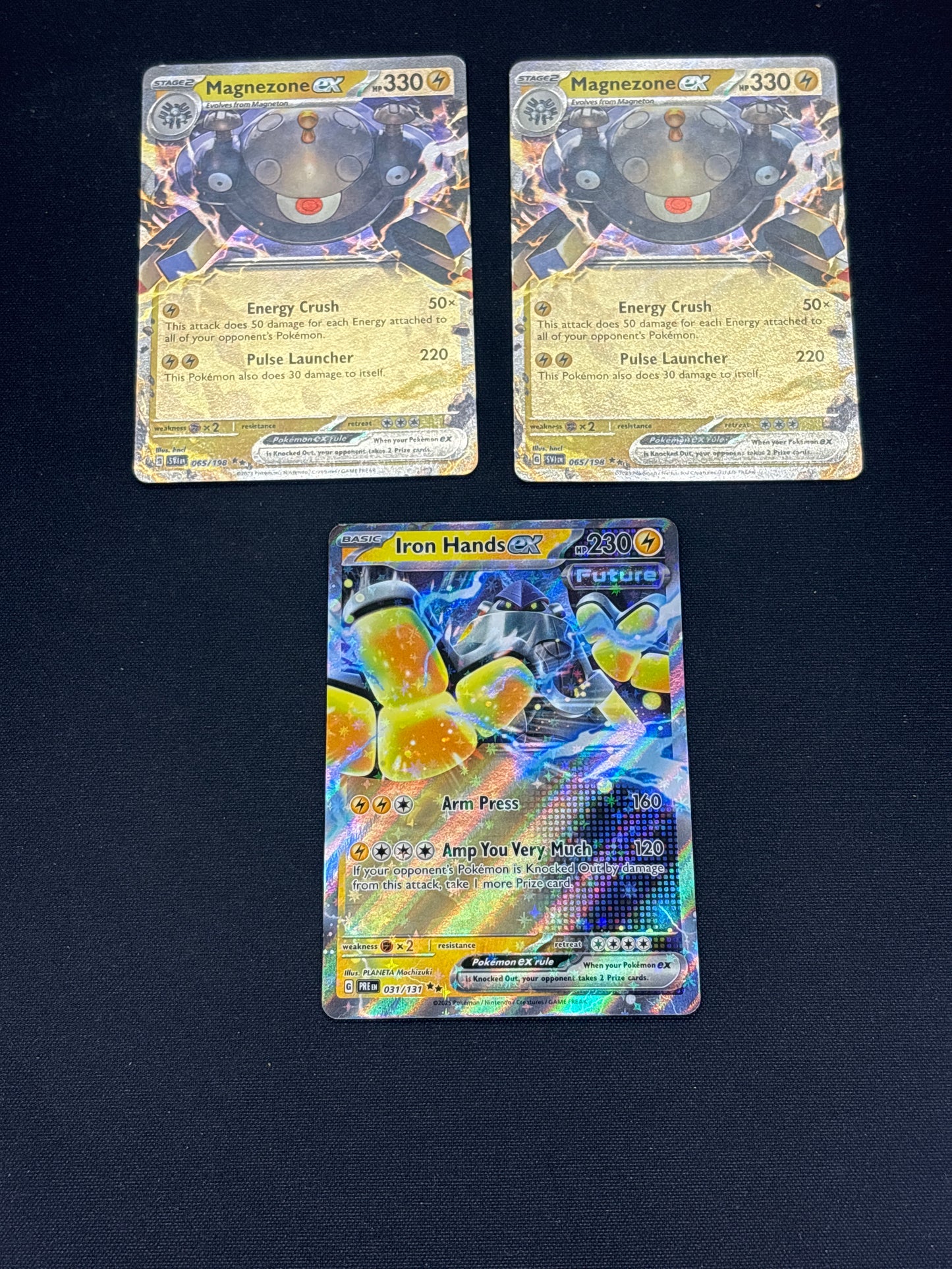Auction Lot 414: Pokemon Cards Lot of 3 Magnezone & Iron Hands EX Conditions Vary