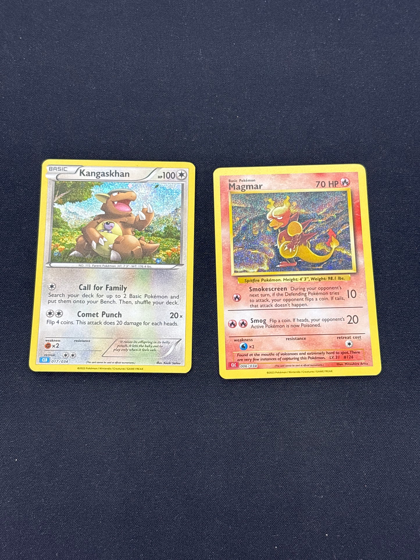 Auction Lot 490: Pokemon Cards Lot of 2 TCG Classic Collection Holos Conditions Vary