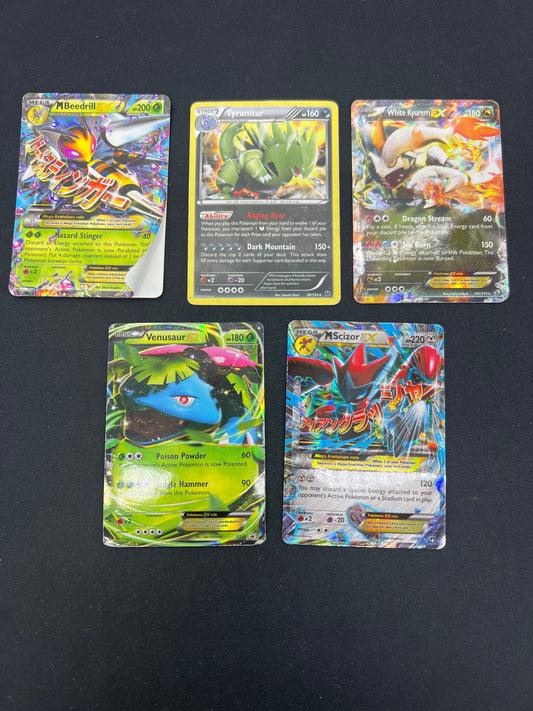 Auction Lot 50: Pokemon Cards Assorted Lot of 5 Mid Era EX Cards and Holos Conditions Vary