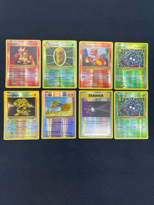 Auction Lot 320: Pokemon Cards Lot of 8 Assorted Reverse Holos Evolutions Conditions Vary
