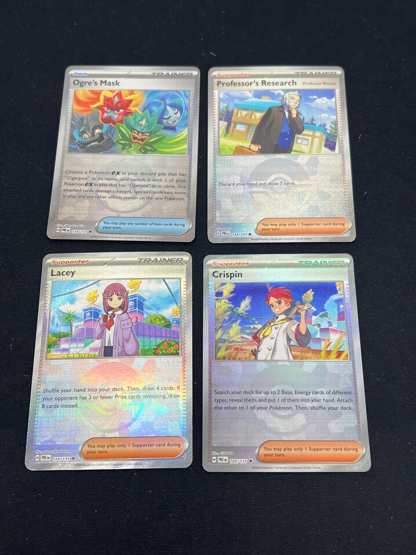 Auction Lot 364: Pokemon Cards Assorted Lot of 4 Pokeball Holos Prismatic Evolutions Conditions Vary