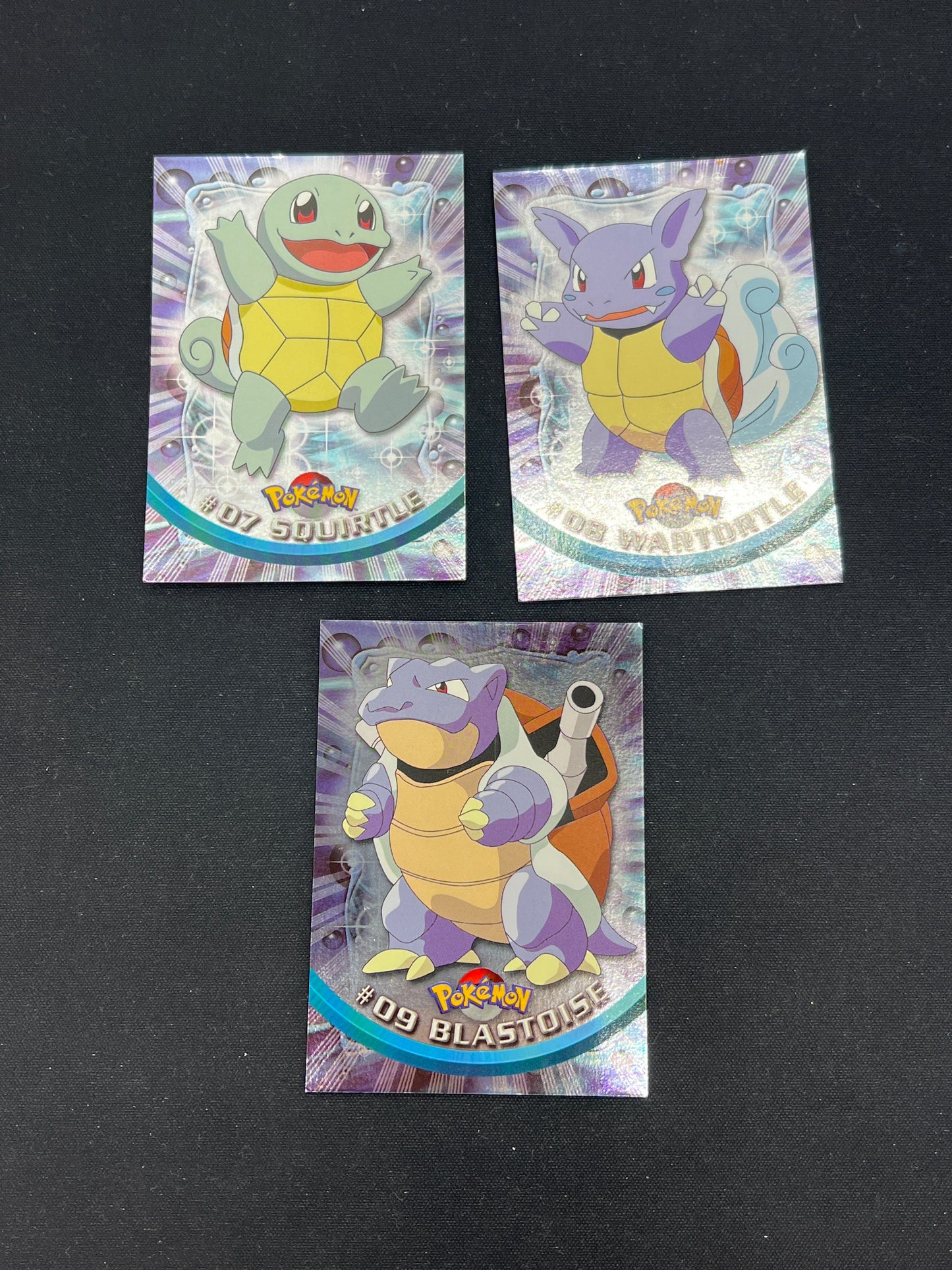 Auction Lot 18: Pokemon Topps Cards Blastoise Holo Evolution Line Conditions Vary