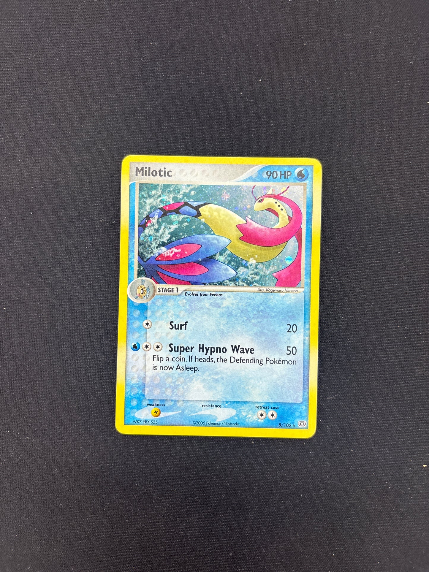 Auction Lot 241: Pokemon Card Milotic Holo Card Conditions Vary
