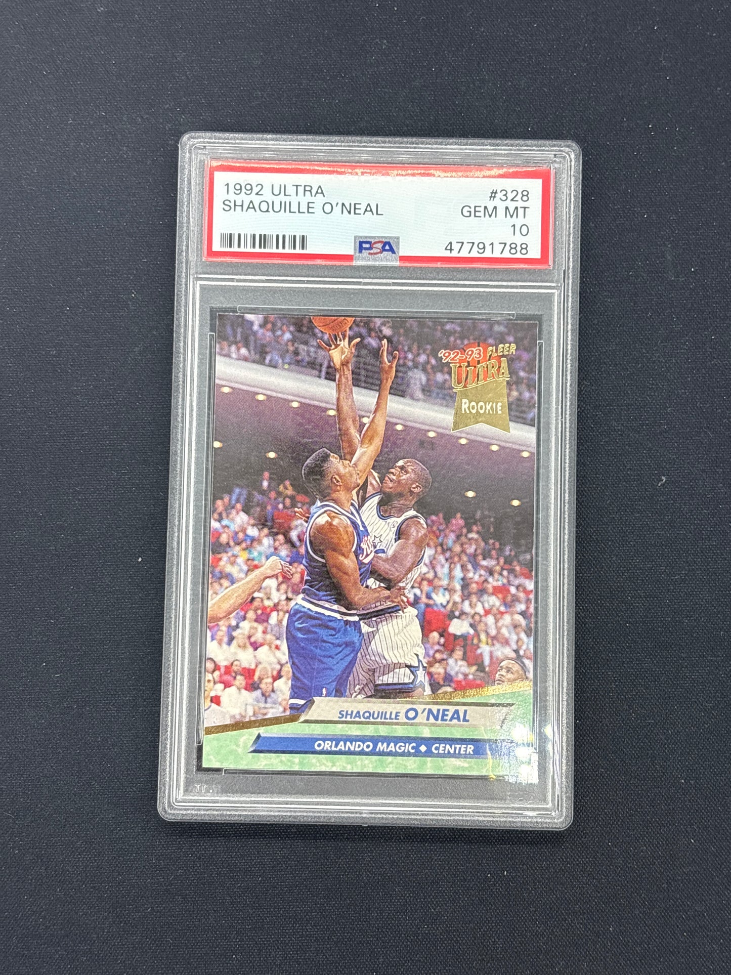 Auction Lot 24: PSA Graded Shaquille O'Neal 1992 Ultra Gem Mint 10 Card