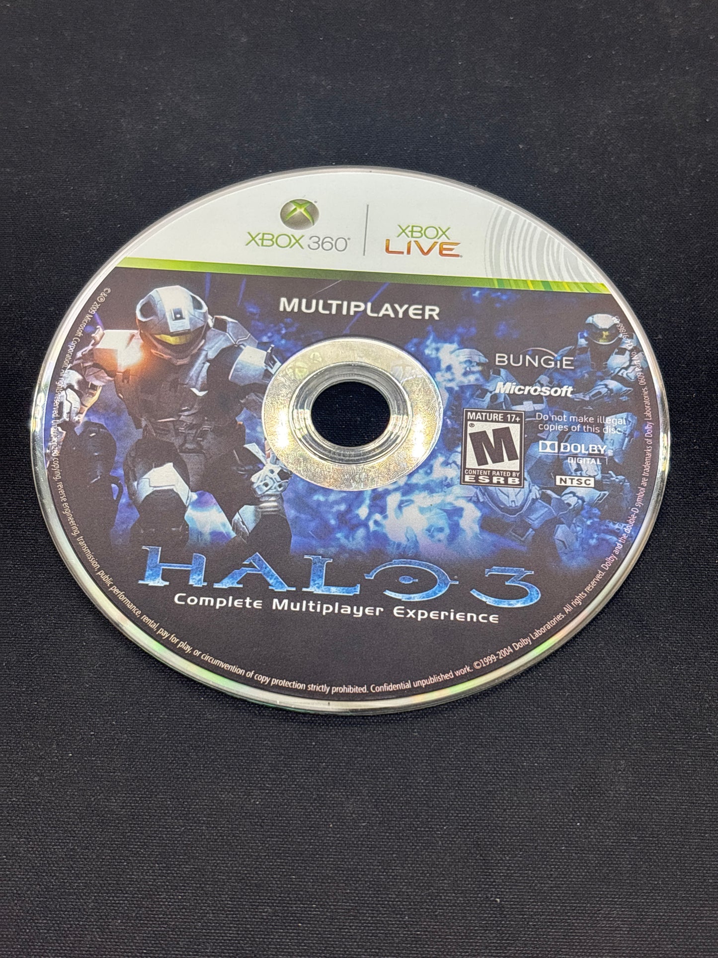 Auction Lot 394: XBOX 360 Halo 3 Disc Only