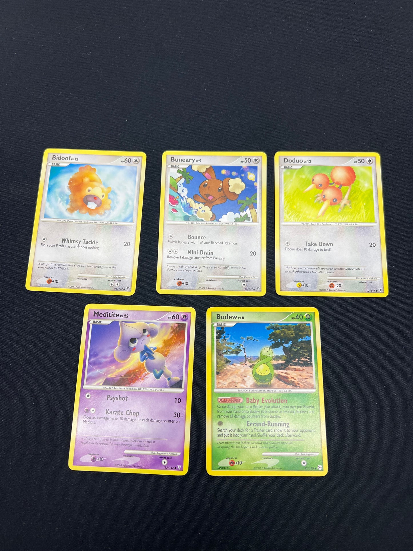 Auction Lot 326: Pokemon Cards Lot of 5 Assorted Mid Era Commons Uncommons Conditions Vary