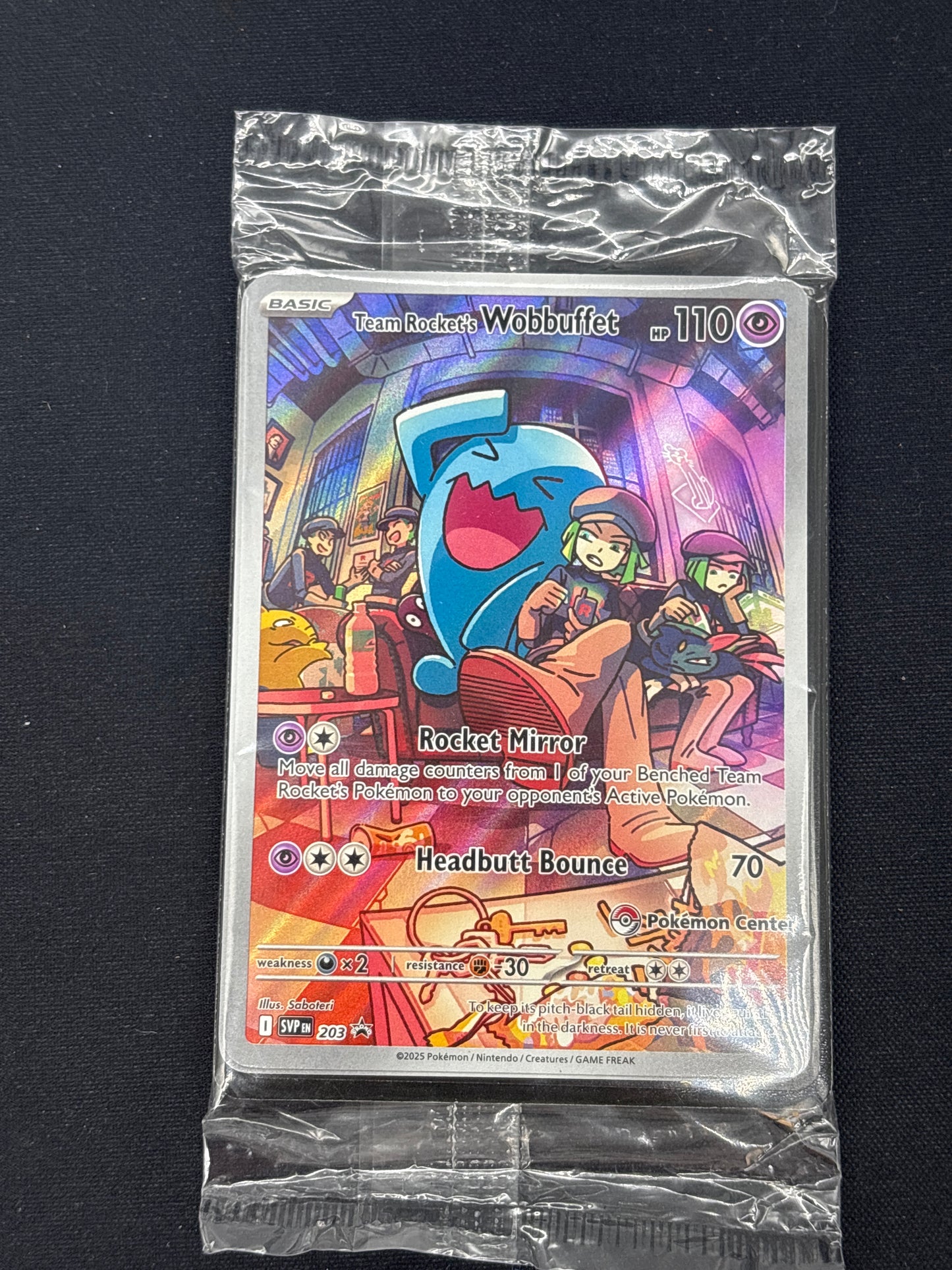 Auction Lot 17: Team Rocket Wobbuffet Pokemon Centre ETB Promo Card Sealed