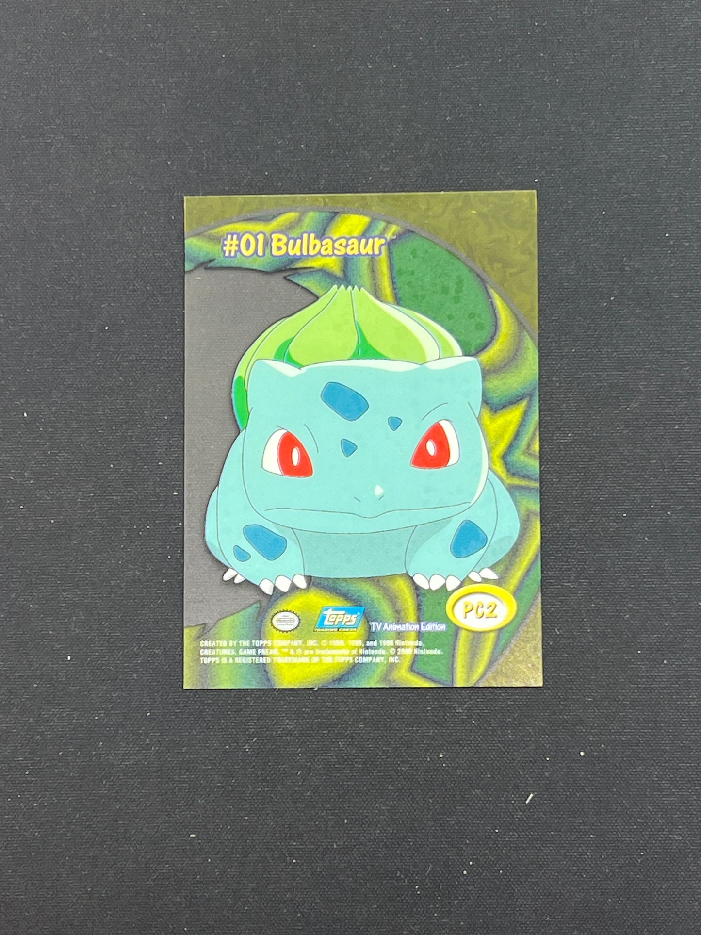 Auction Lot 98: Pokemon Topps Bulbasaur Card Conditions Vary