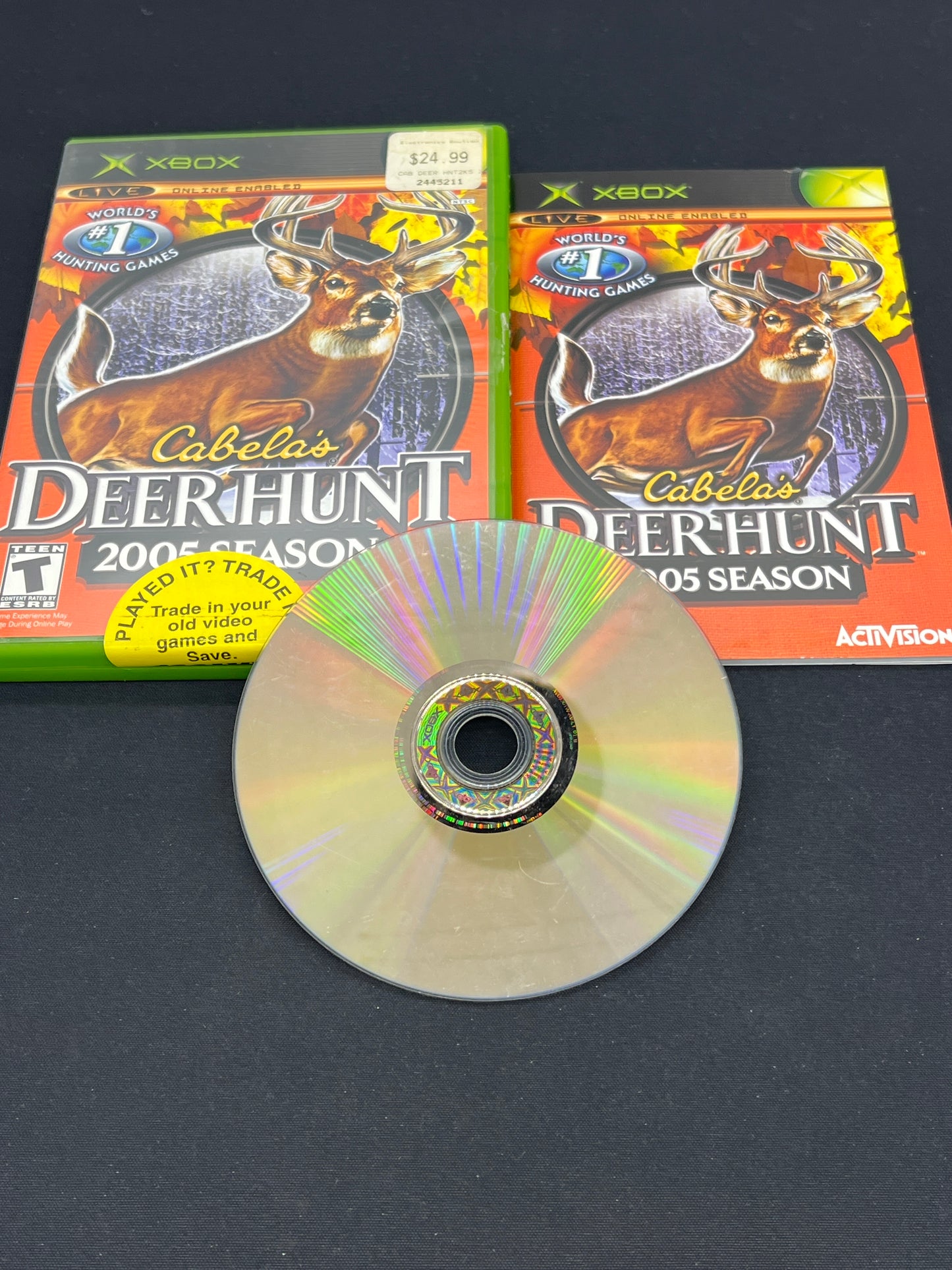 Auction Lot 123: XBOX Video Game Cabela's Deer Hunt CIB