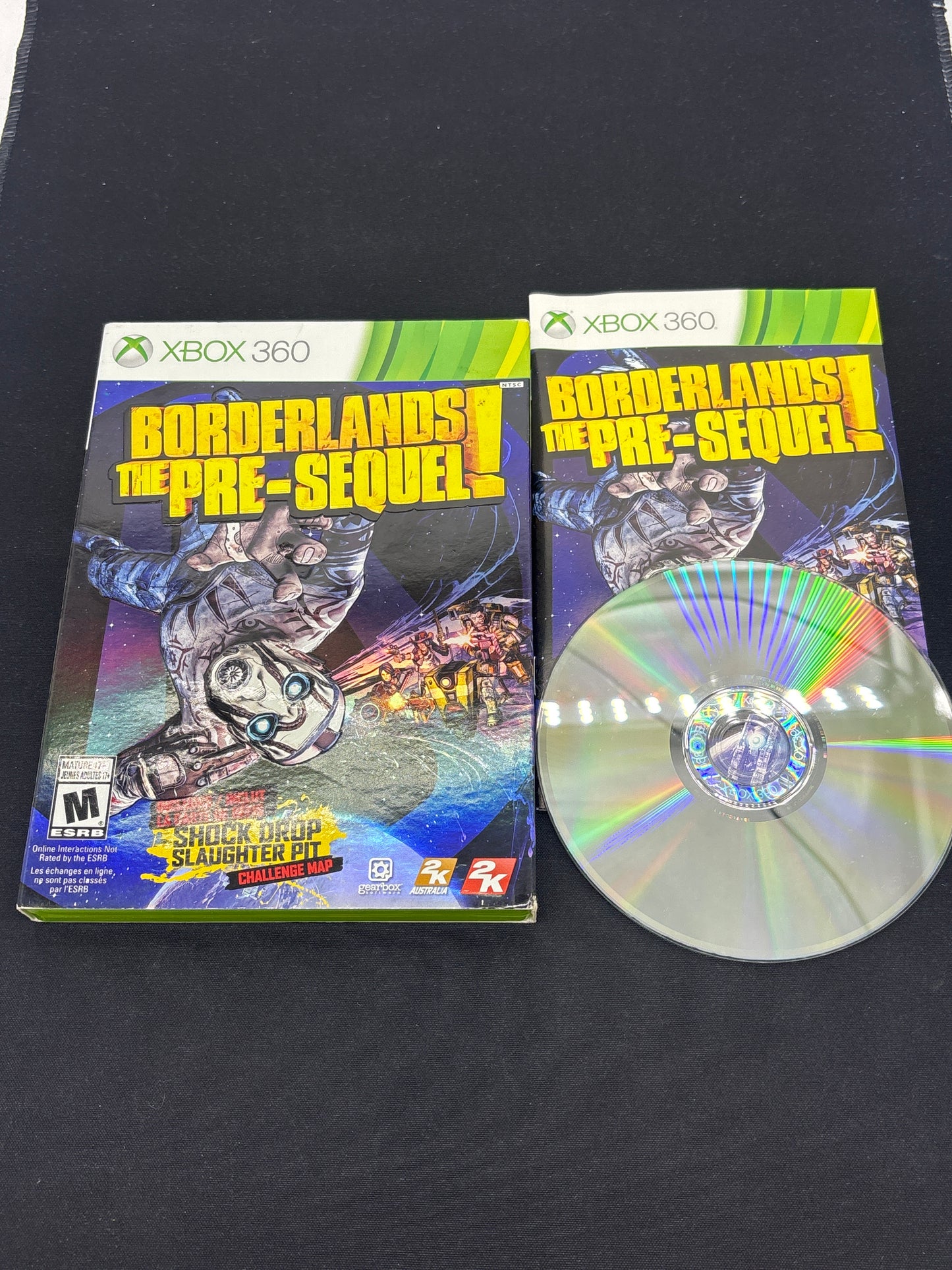 Auction Lot 210: XBOX 360 Video Game Lot of 4 Boderlands Boderlands Double Game Add On Pack Boderlands 2 The Pre-Sequel