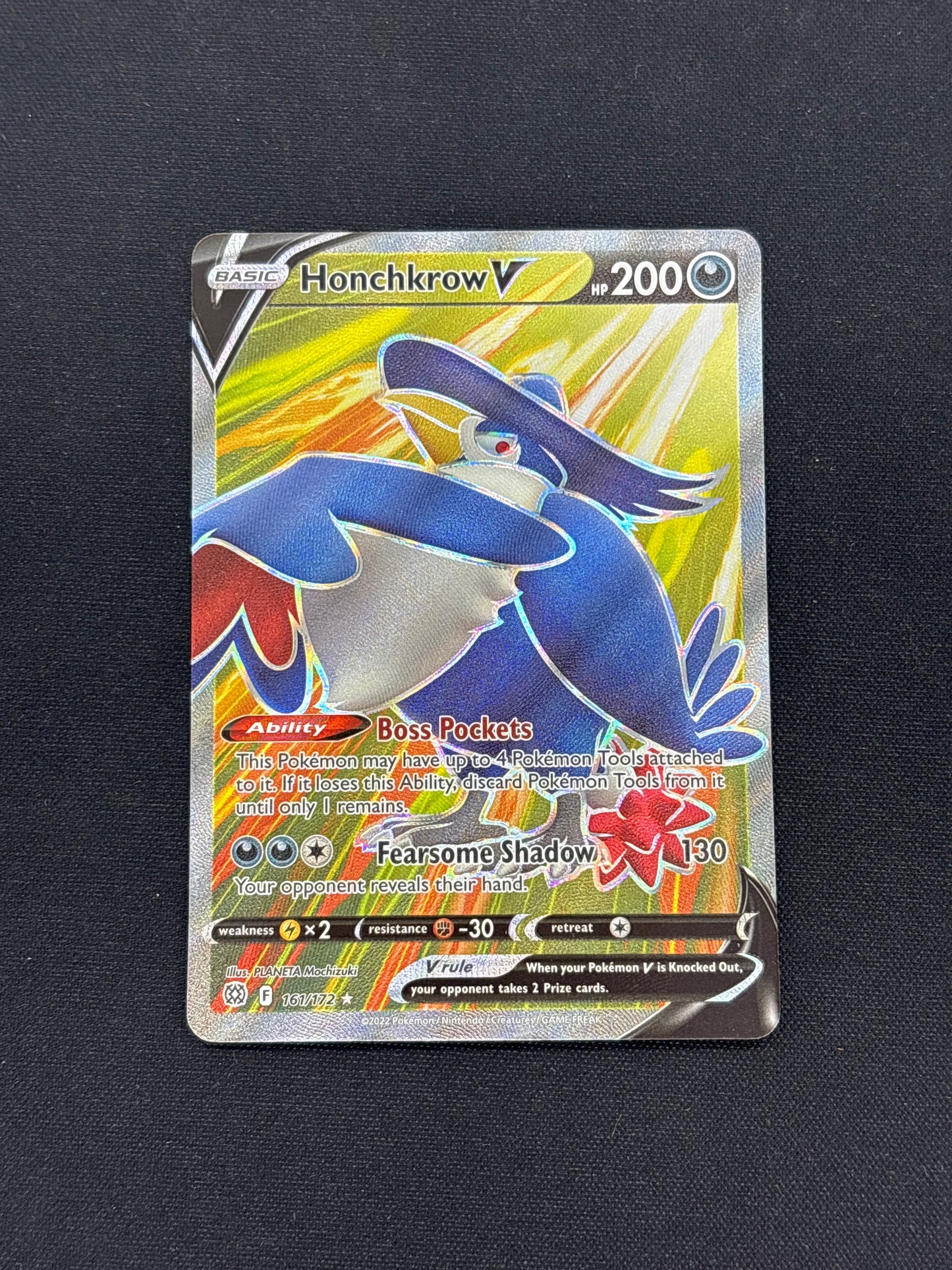 Auction Lot 193: Honchkrow V Full Art Card Conditions Vary