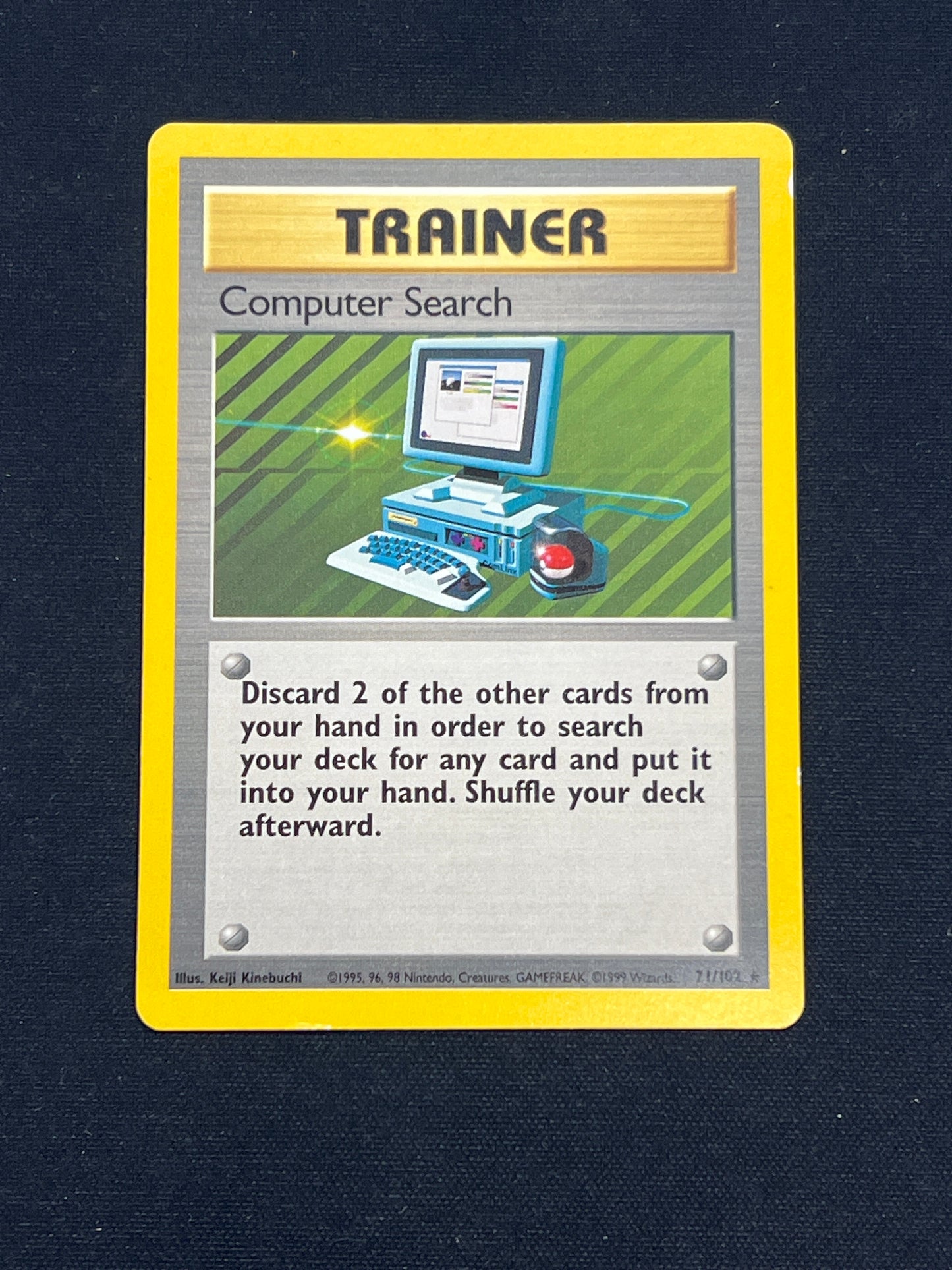 Auction Lot 310: Pokemon Card Computer Search Base Set Conditions Vary