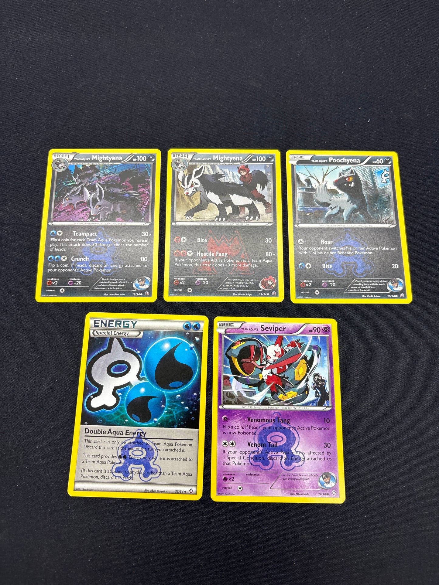 Auction Lot 40: Pokemon Cards Lot of 5 Double Crisis Commons Uncommons Conditions Vary