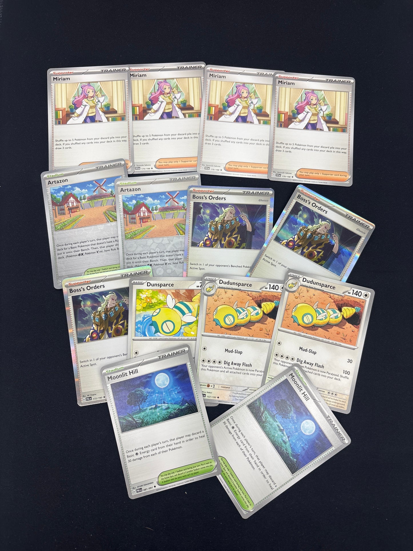 Auction Lot 246: Pokemon Trainer Card Lot 4 Conditions Vary
