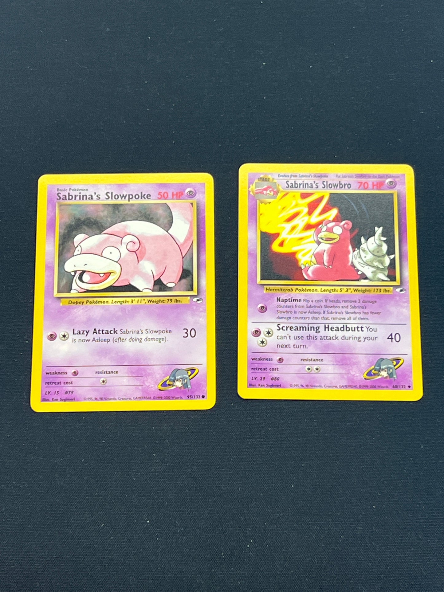Auction Lot 85: Pokemon Cards Gym Series Sabrina's Pokemon Lot 3 Conditions Vary