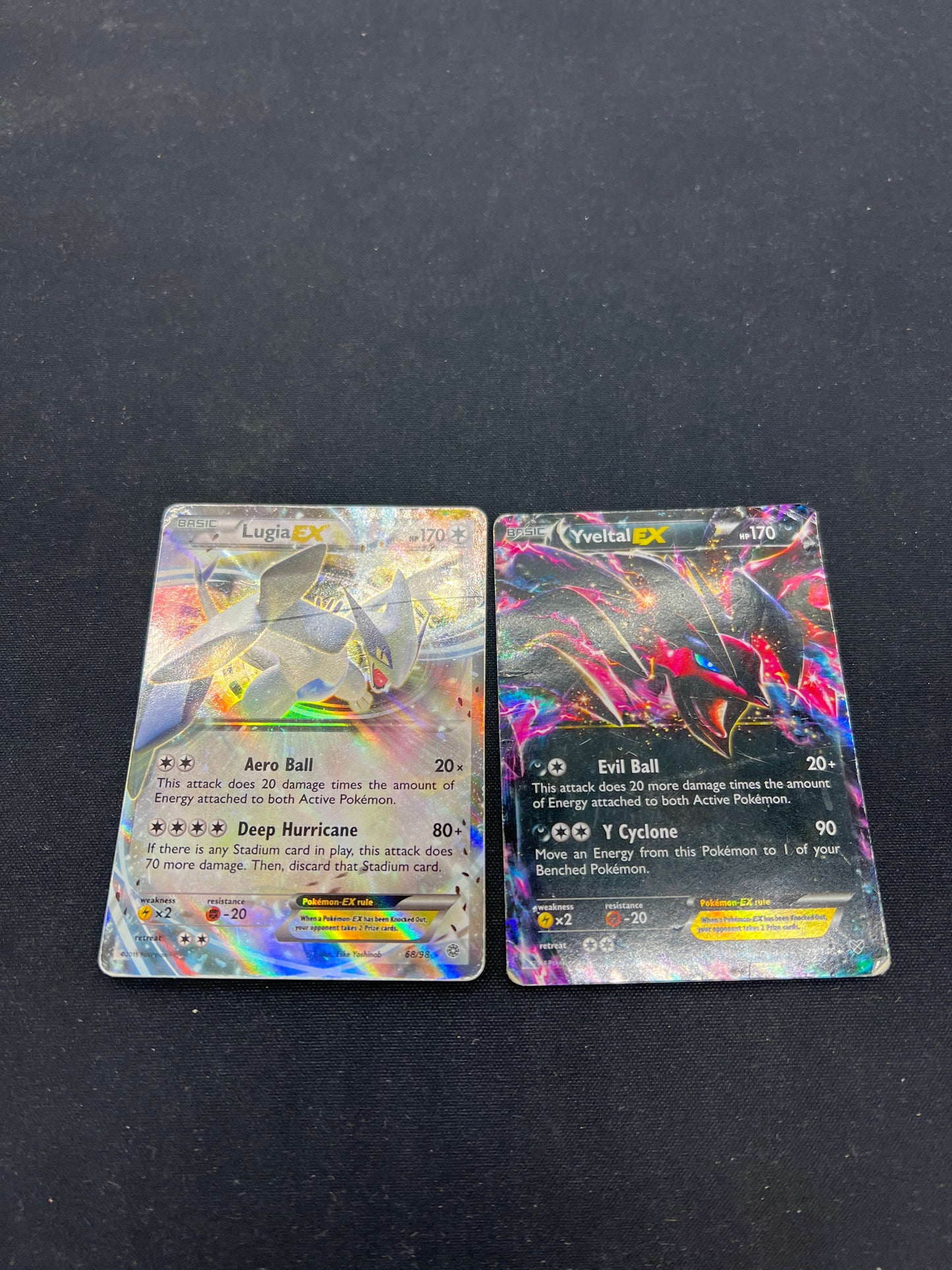 Auction Lot 72: Pokemon Cards Lot of 2 Assorted EX Ultra Rares Conditions Vary
