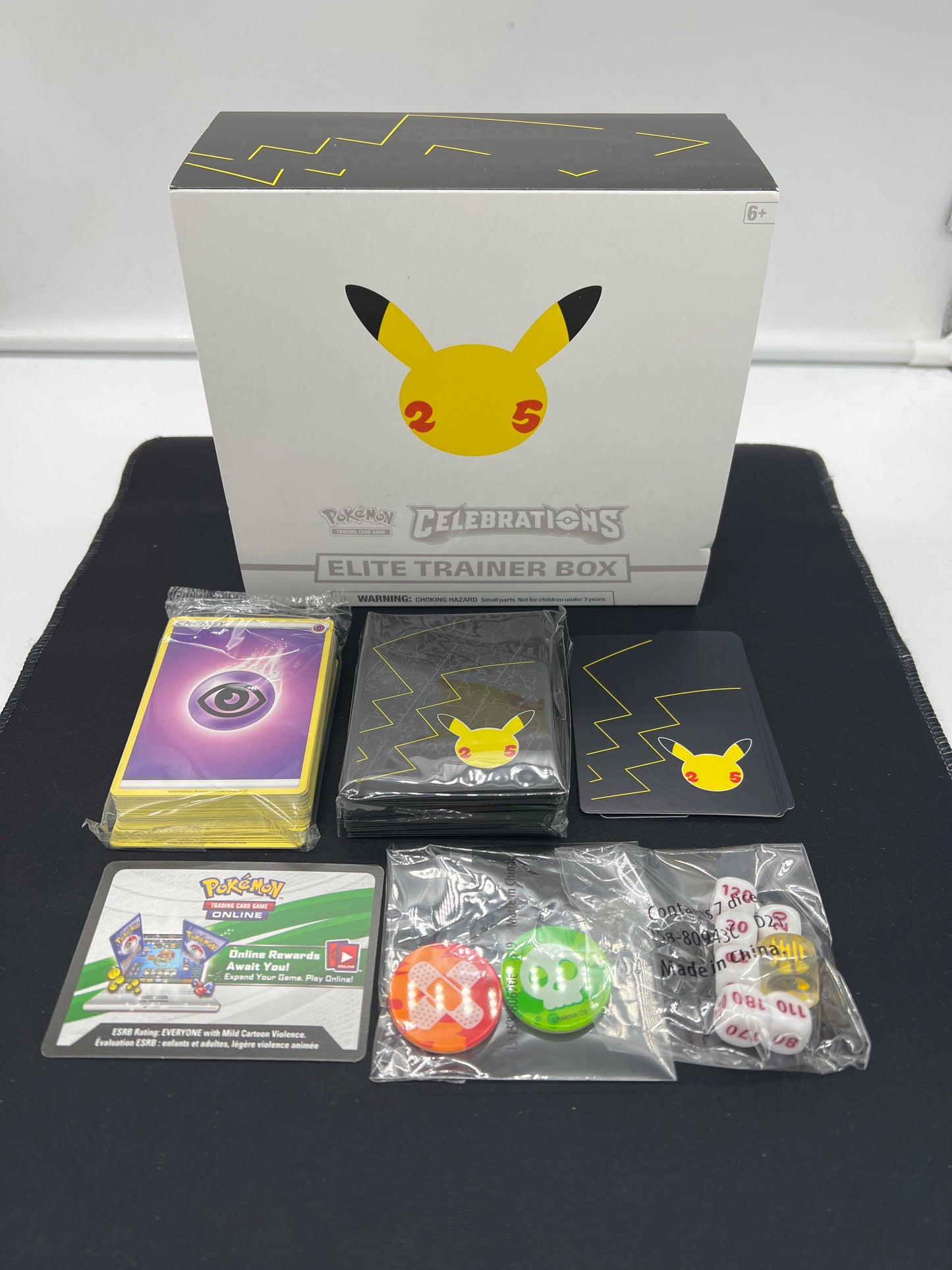Auction Lot 447: Pokemon Cards Celebration ETB EMPTY With Accessories