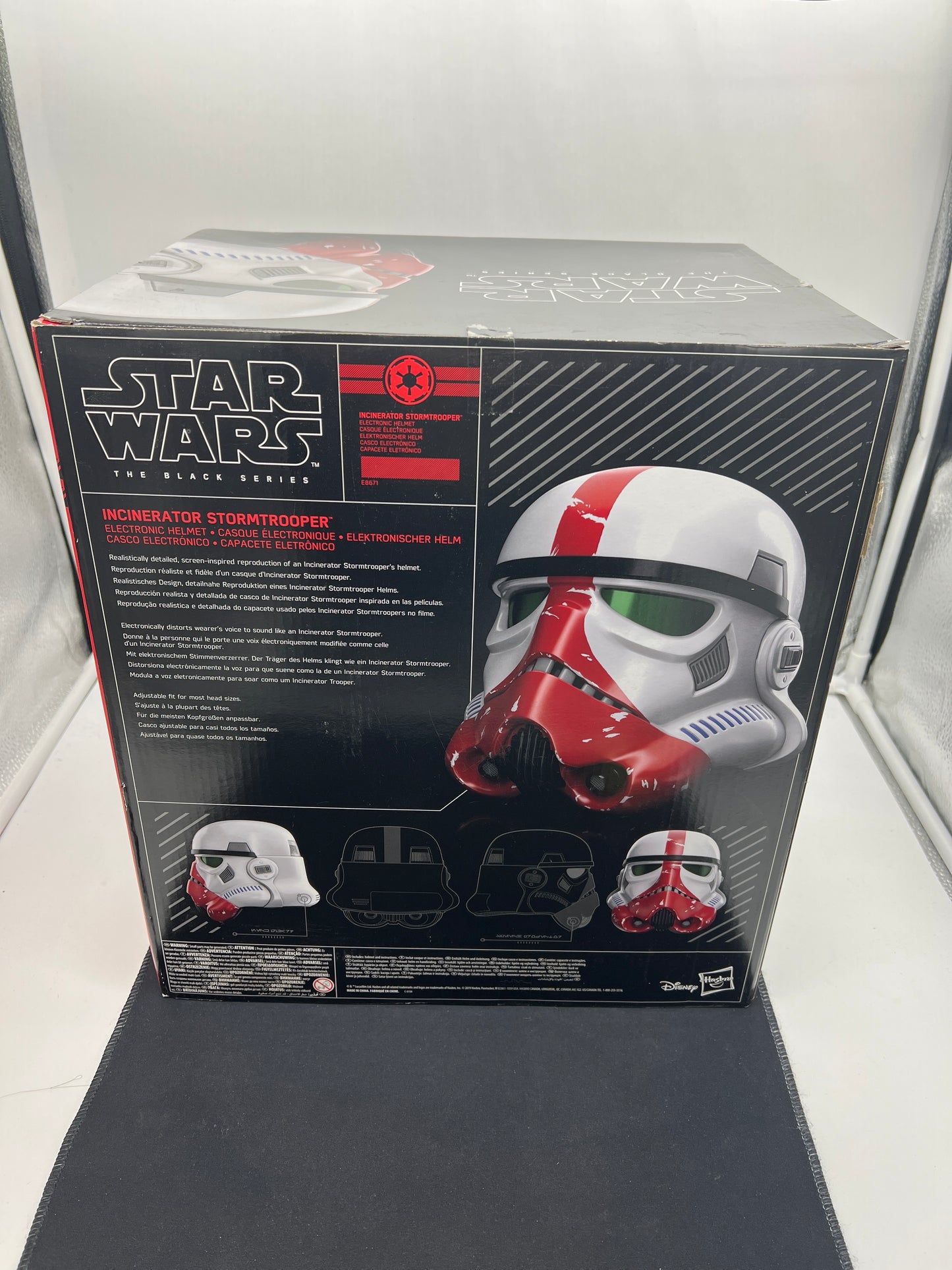 Auction Lot 3: Star Wars Black Series Incinerator Stormtrooper Helmet Sealed