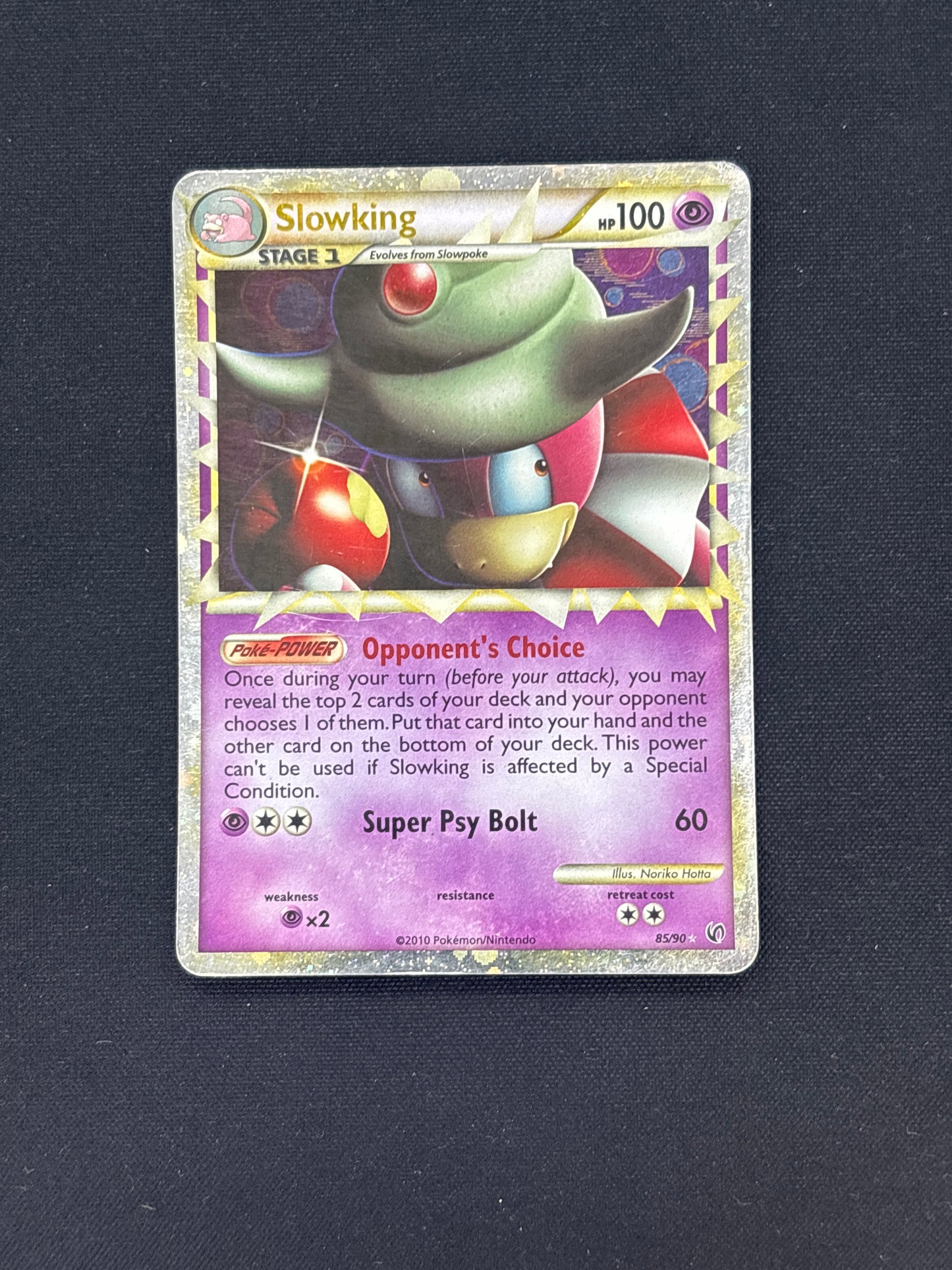 Auction Lot 11: Slowking Prime Card Conditions Vary