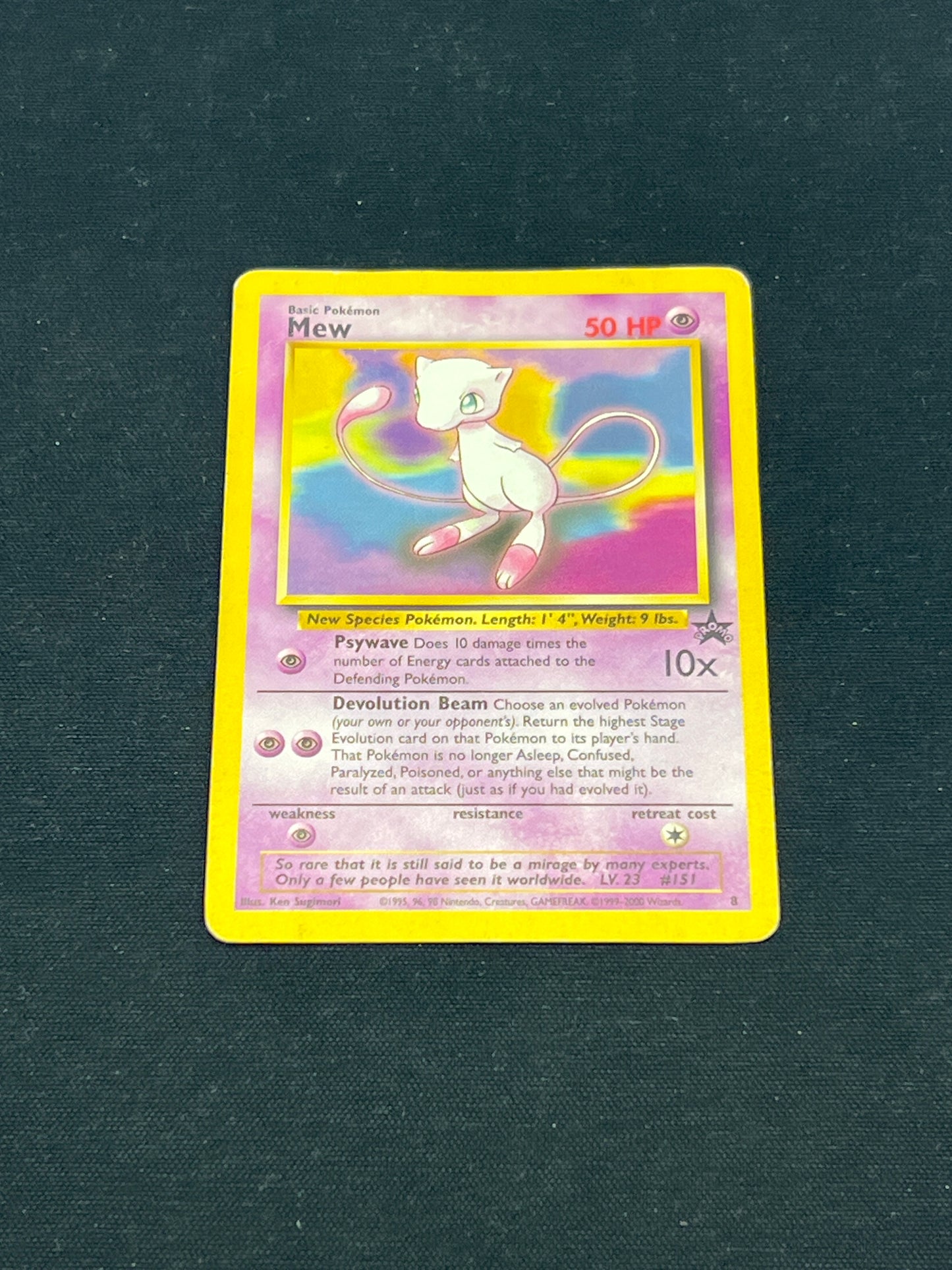 Auction Lot 303: Pokemon Cards Mew WOTC Black Star Promo Conditions Vary