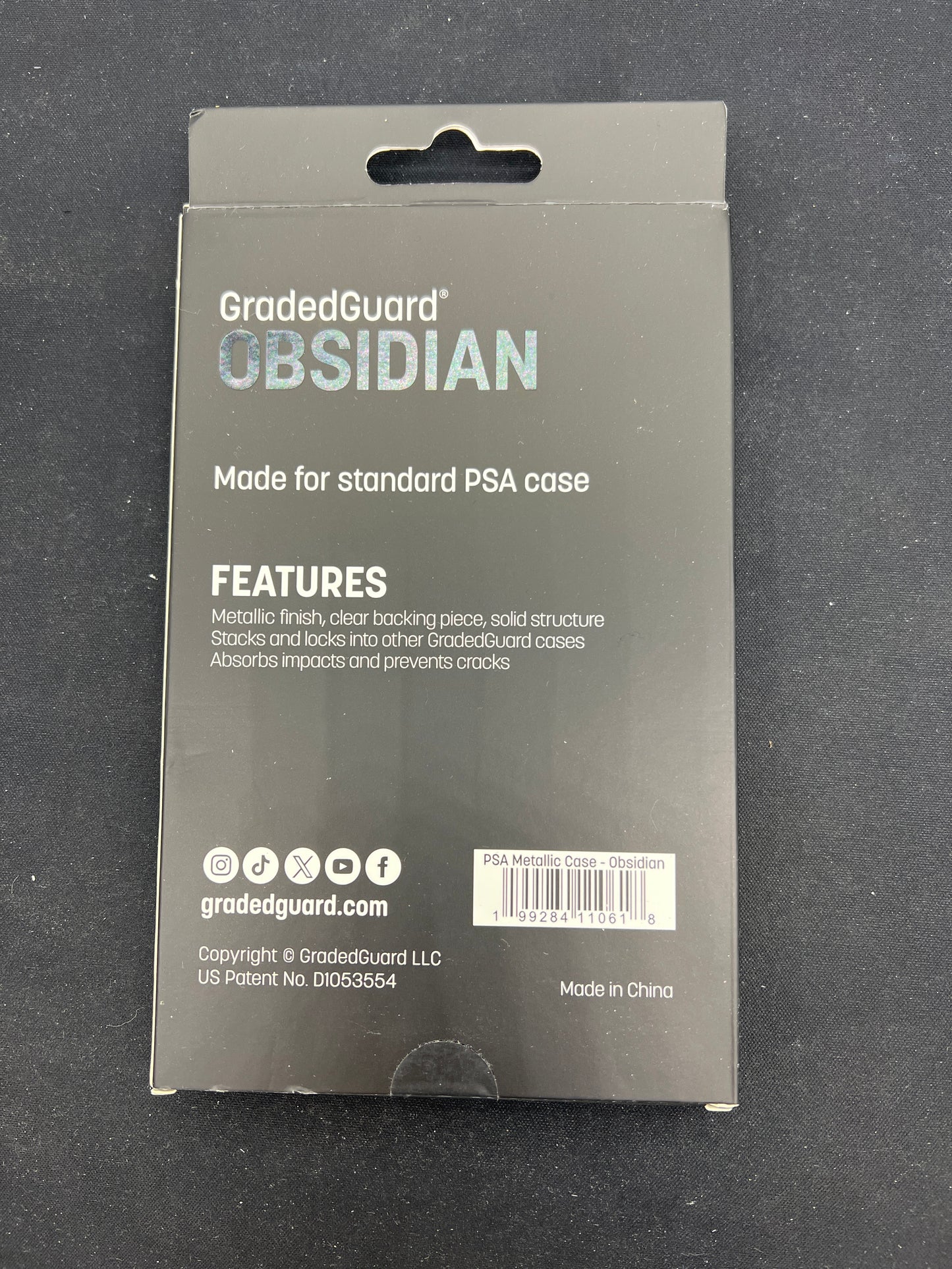 Auction Lot 272: Graded Guard Metallic PSA Slab Holder Obsidian