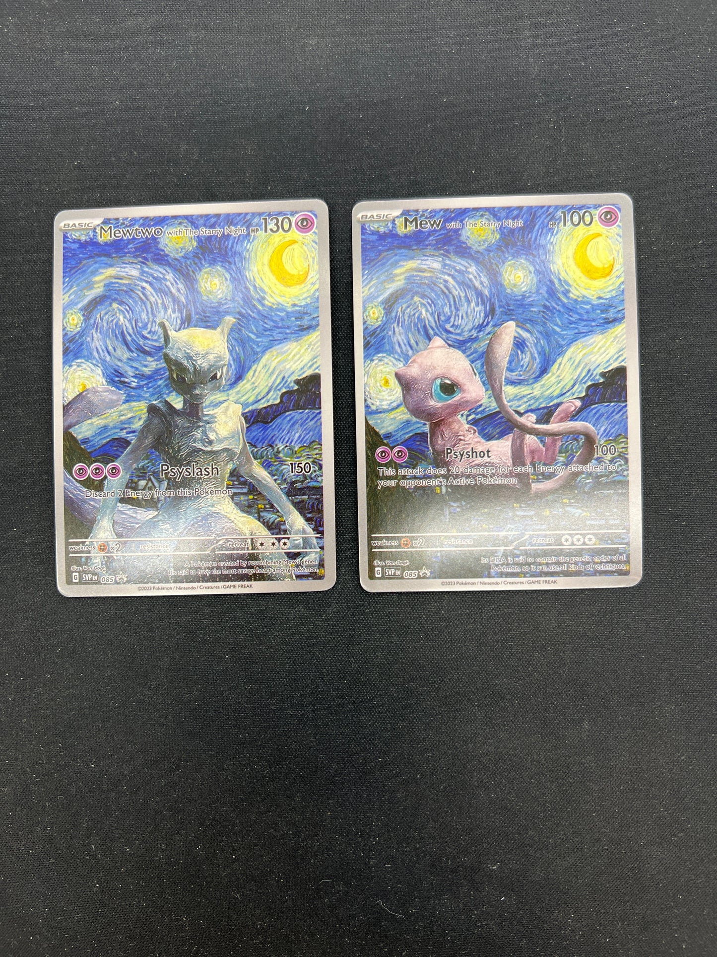 Auction Lot 305: Pokemon Cards CUSTOM Mewtwo & Mew Conditions Vary
