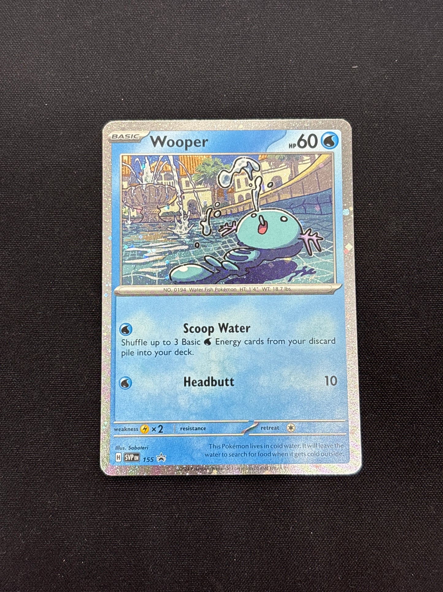 Auction Lot 357: Pokemon Cards Wooper Cosmo Holo SV Promo Condition Vary