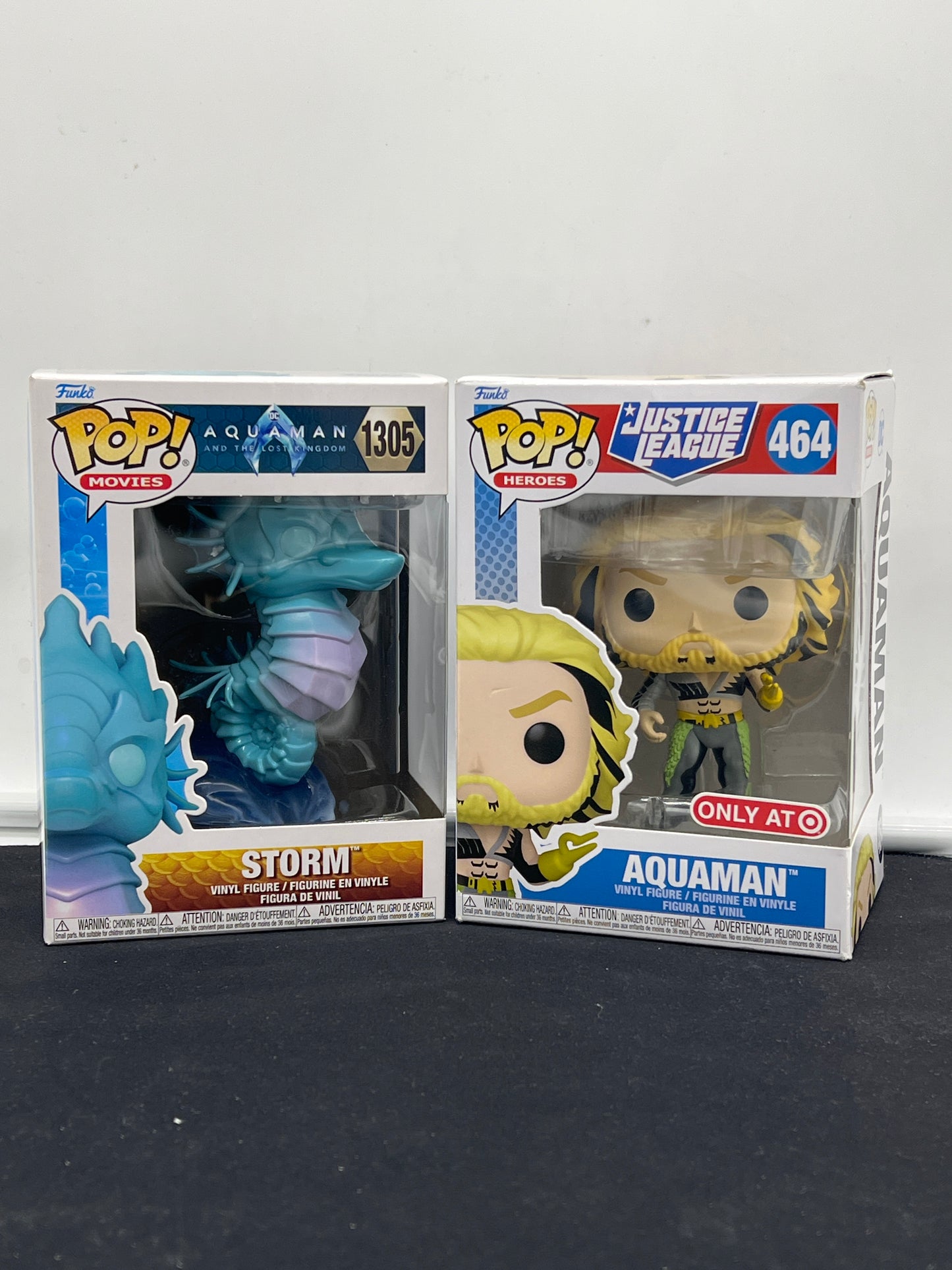 Auction Lot 19: POP Funko DC Heroes Storm Aquaman 1305 464 Figures