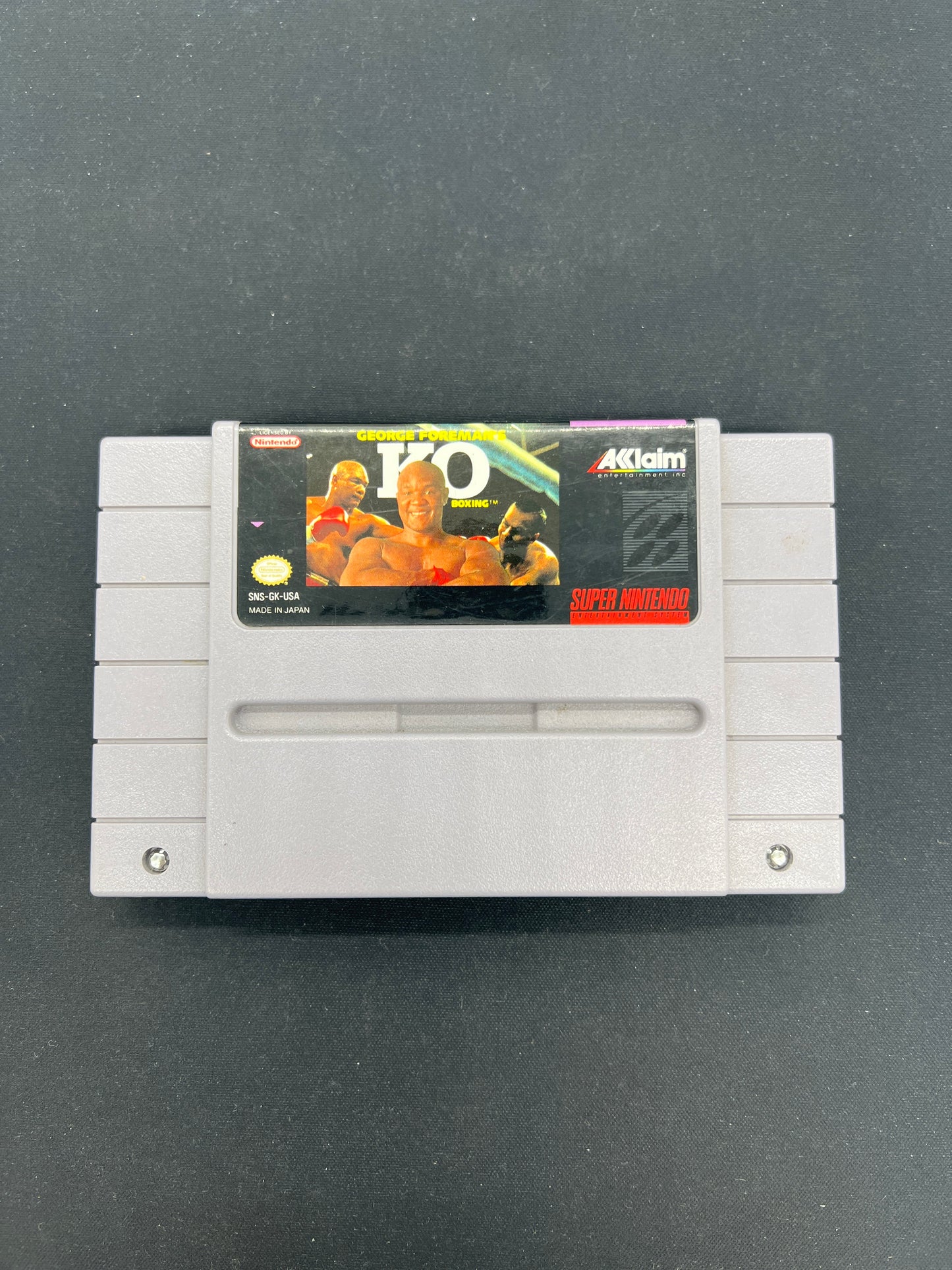 Auction Lot 109: Nintendo SNES Video Game George Foreman KO Loose