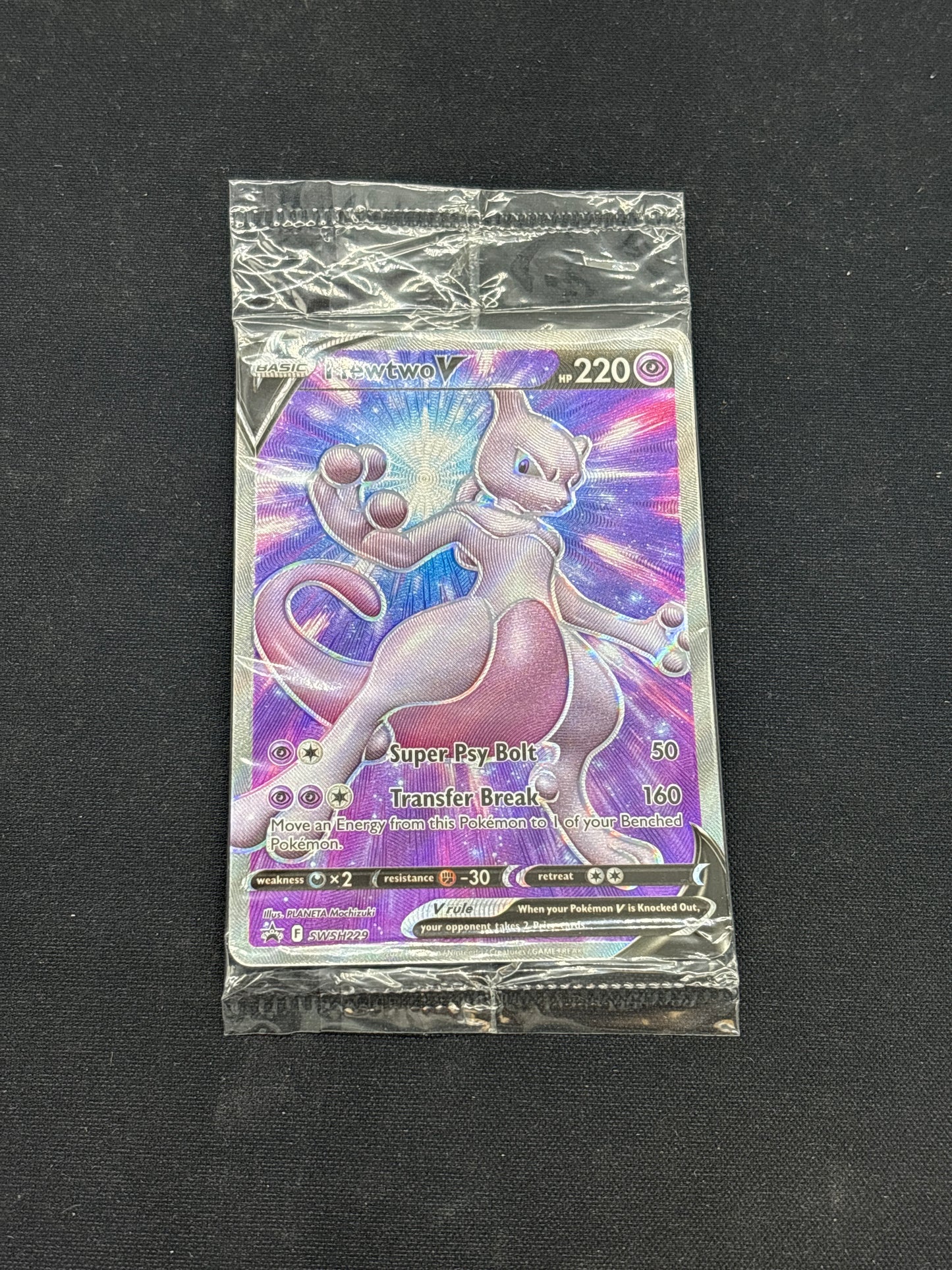 Auction Lot 7: Mewtwo V Pokemon GO ETB Promo Card Sealed