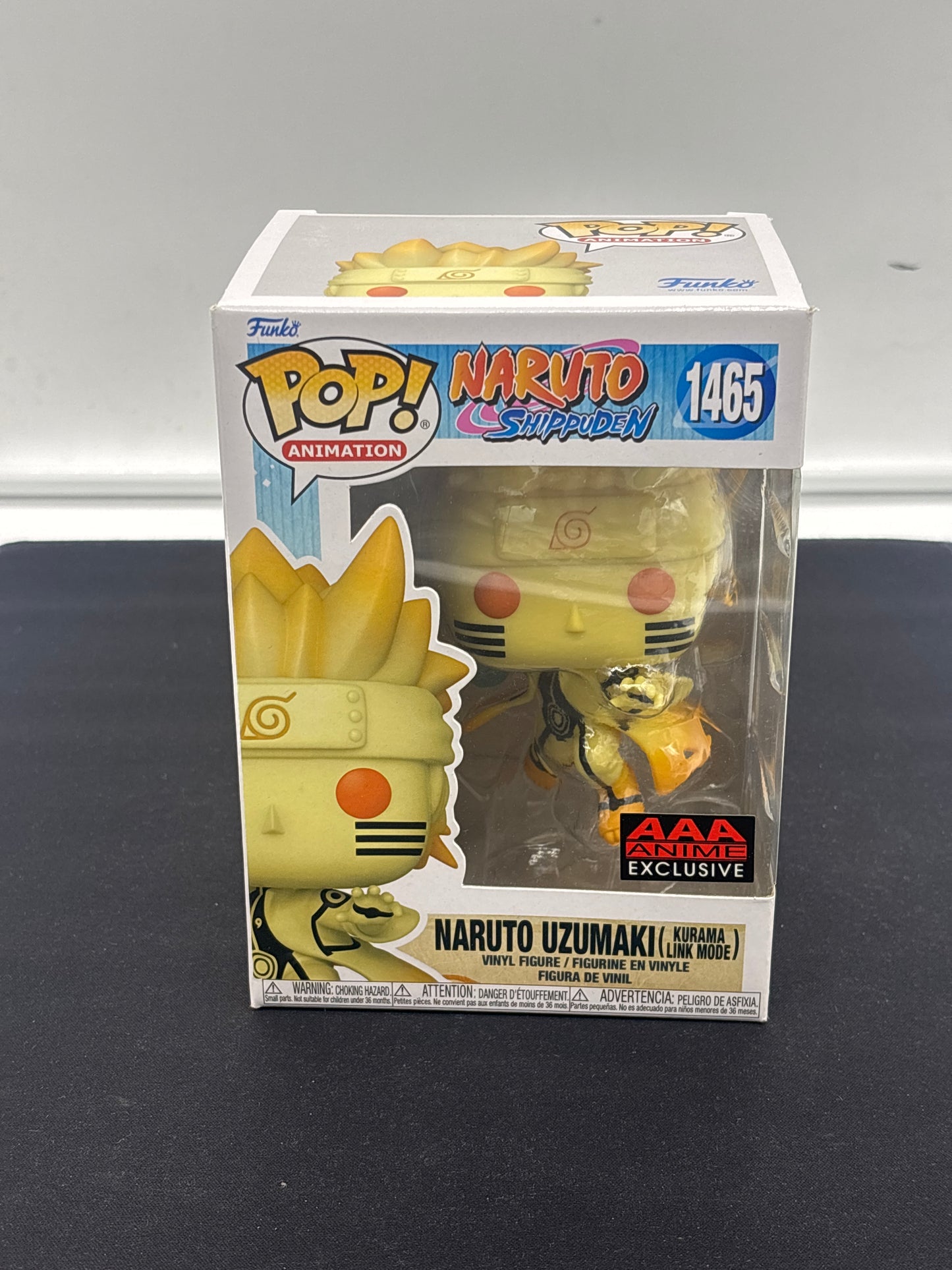 Auction Lot 9: POP Funko Naruto Uzumaki Kurama Link Mode 1465 Figure