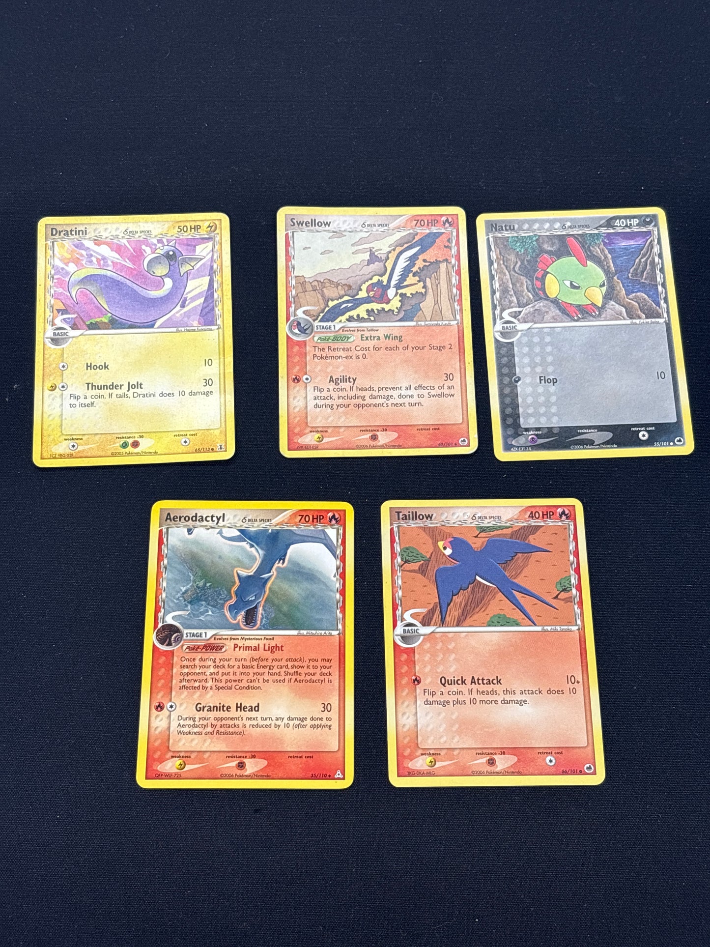 Auction Lot 305: Pokemon Delta Species Common Uncommon Card Lot Conditions Vary
