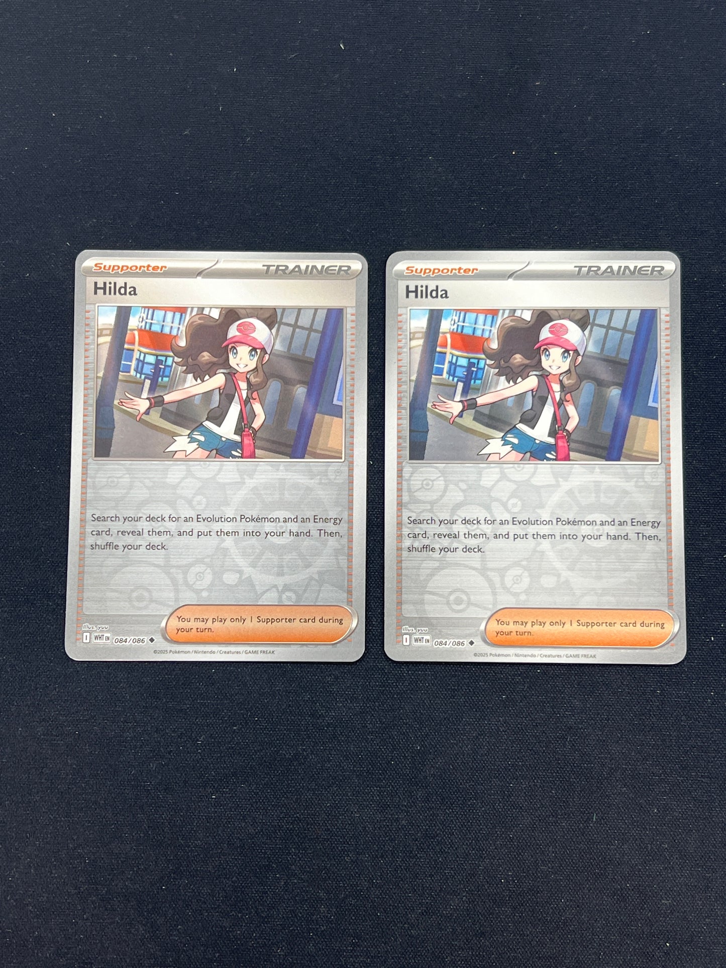 Auction Lot 338: Pokemon Cards Lot of 2 Hilda Reverse Holo Playable White Flare Conditions Vary