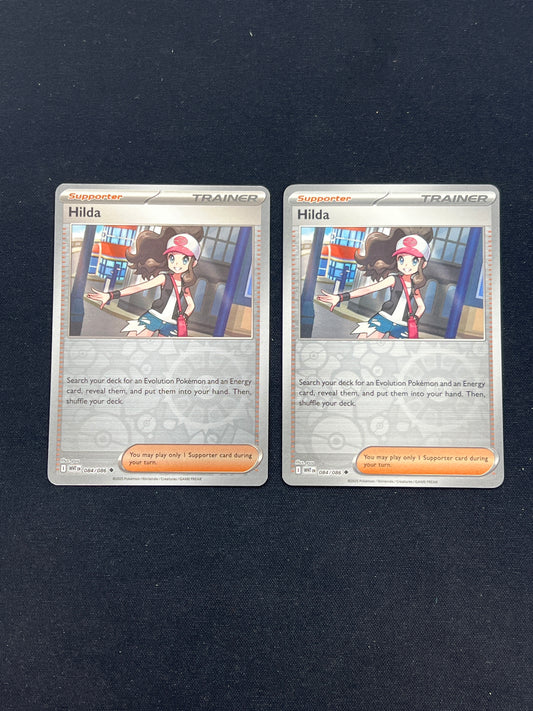 Auction Lot 338: Pokemon Cards Lot of 2 Hilda Reverse Holo Playable White Flare Conditions Vary