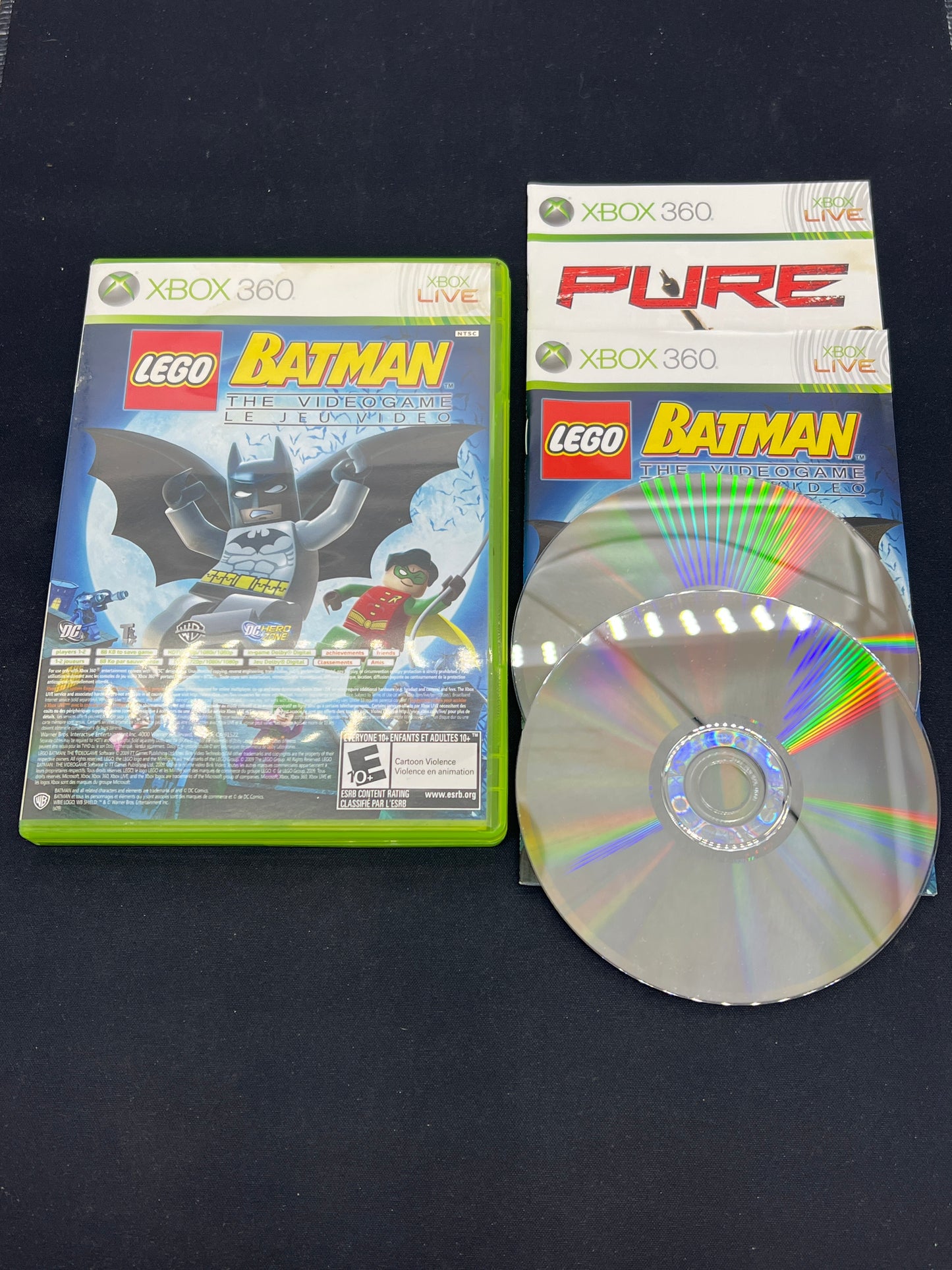Auction Lot 167: XBOX 360 Video Game Lego Batman & Pure CIB